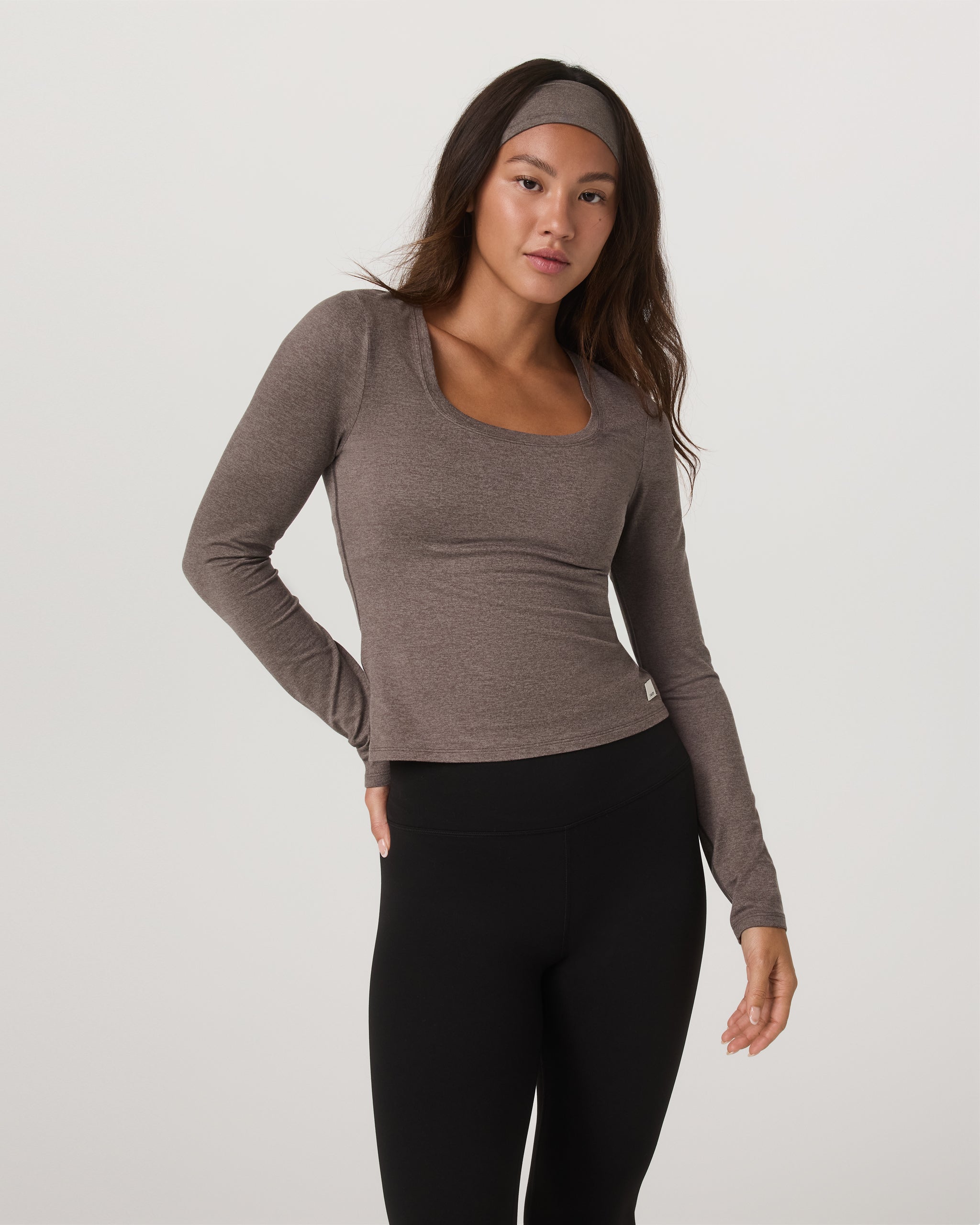 Long Sleeve Halo Essential Scoop | Chia Heather - Image 5