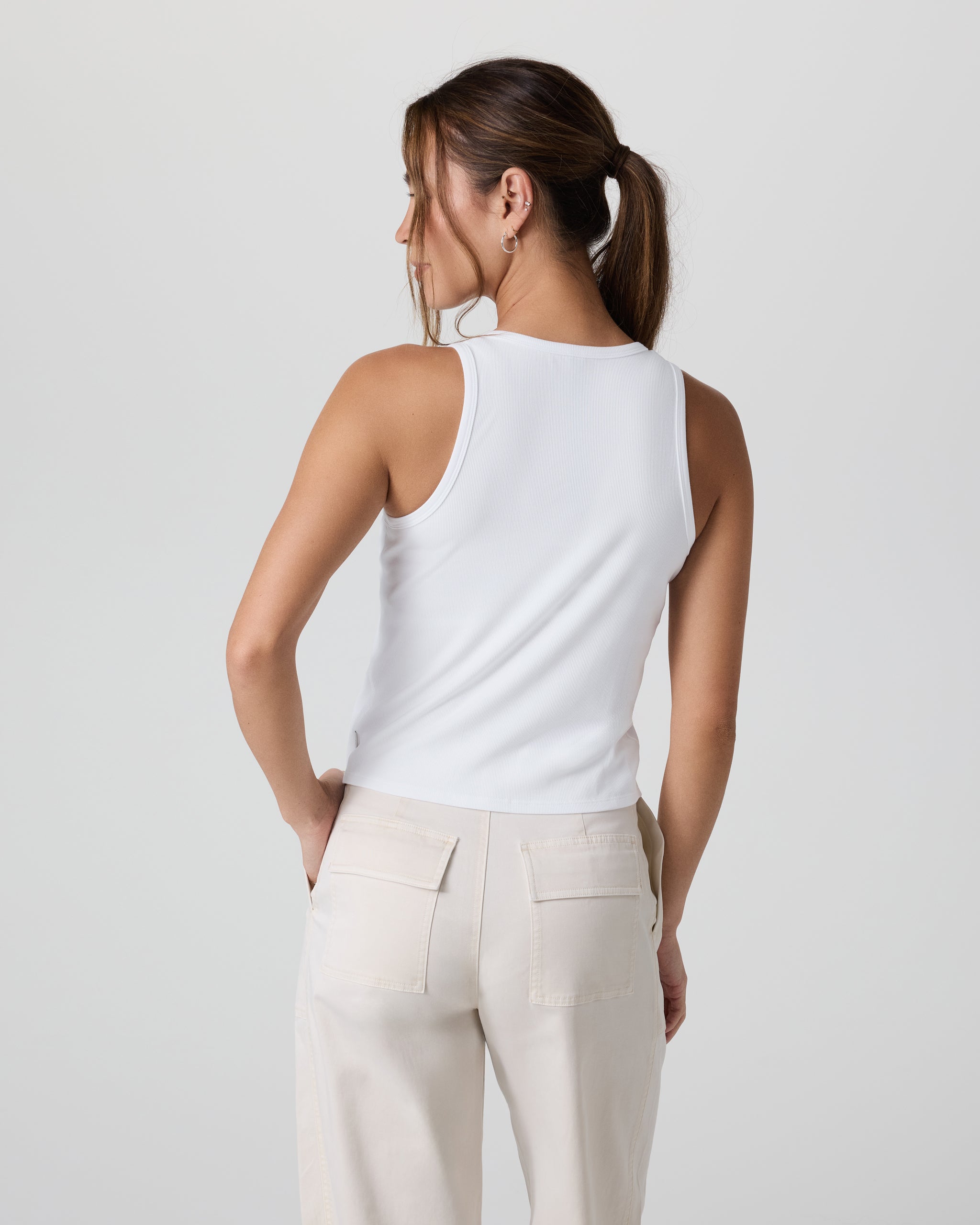 Pose Cardigan Tank | White - Image 3