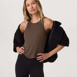 Cove Boyfriend Tank | Espresso