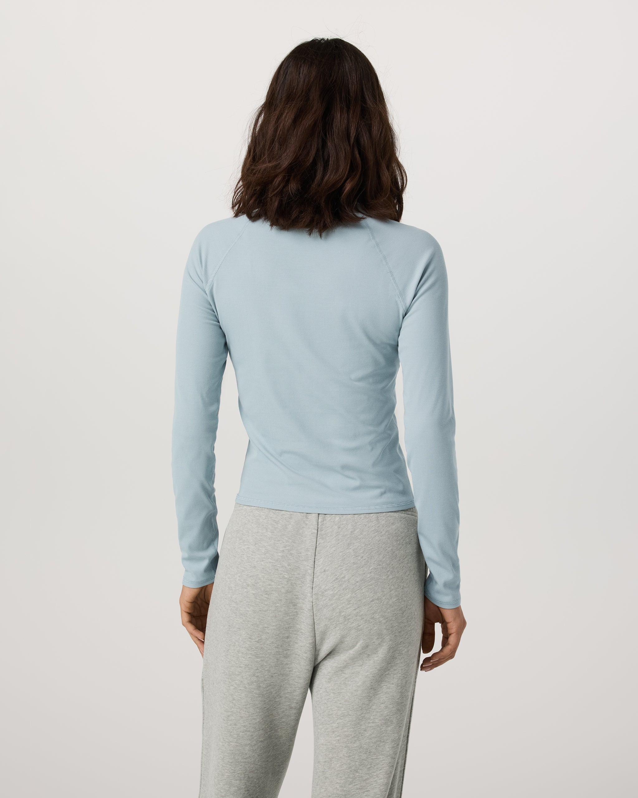 Long Sleeve Pose Crew | Blue Haze - Image 3