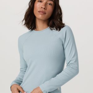 Long Sleeve Pose Crew | Blue Haze