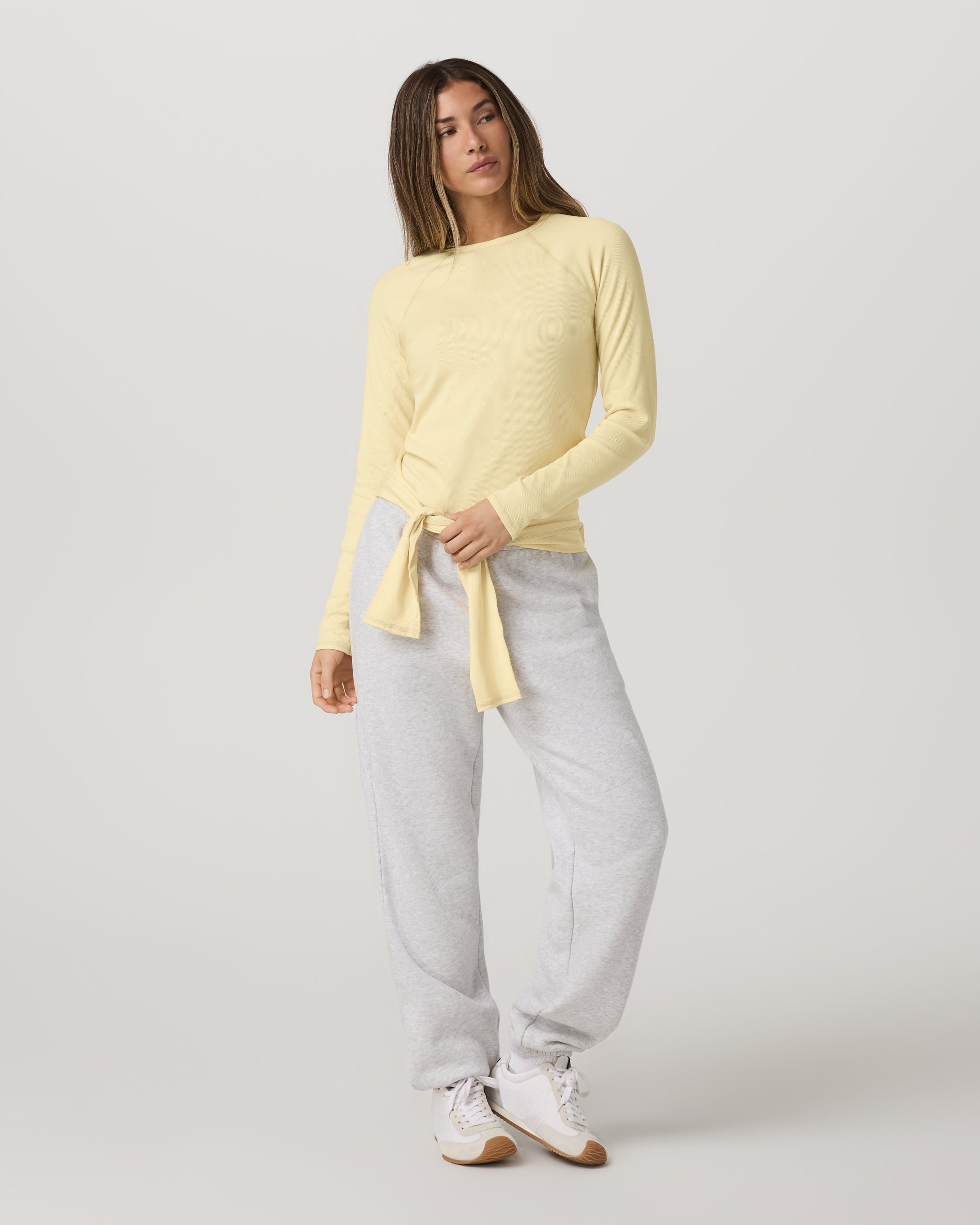 Long Sleeve Pose Crew | Lemon Snap - Image 6