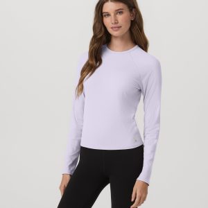 Long Sleeve Pose Crew | Lavender Ice