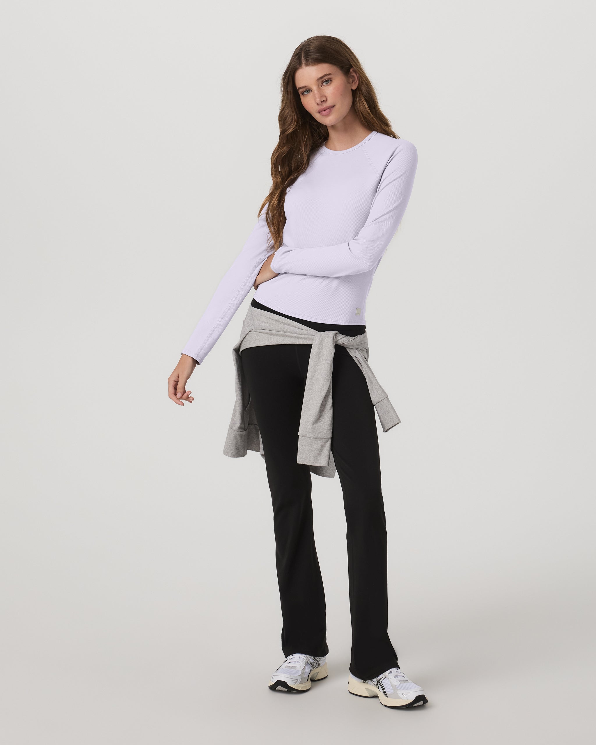Long Sleeve Pose Crew | Lavender Ice - Image 5