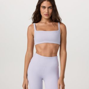 Inversion Rib Bra | Lavender Ice