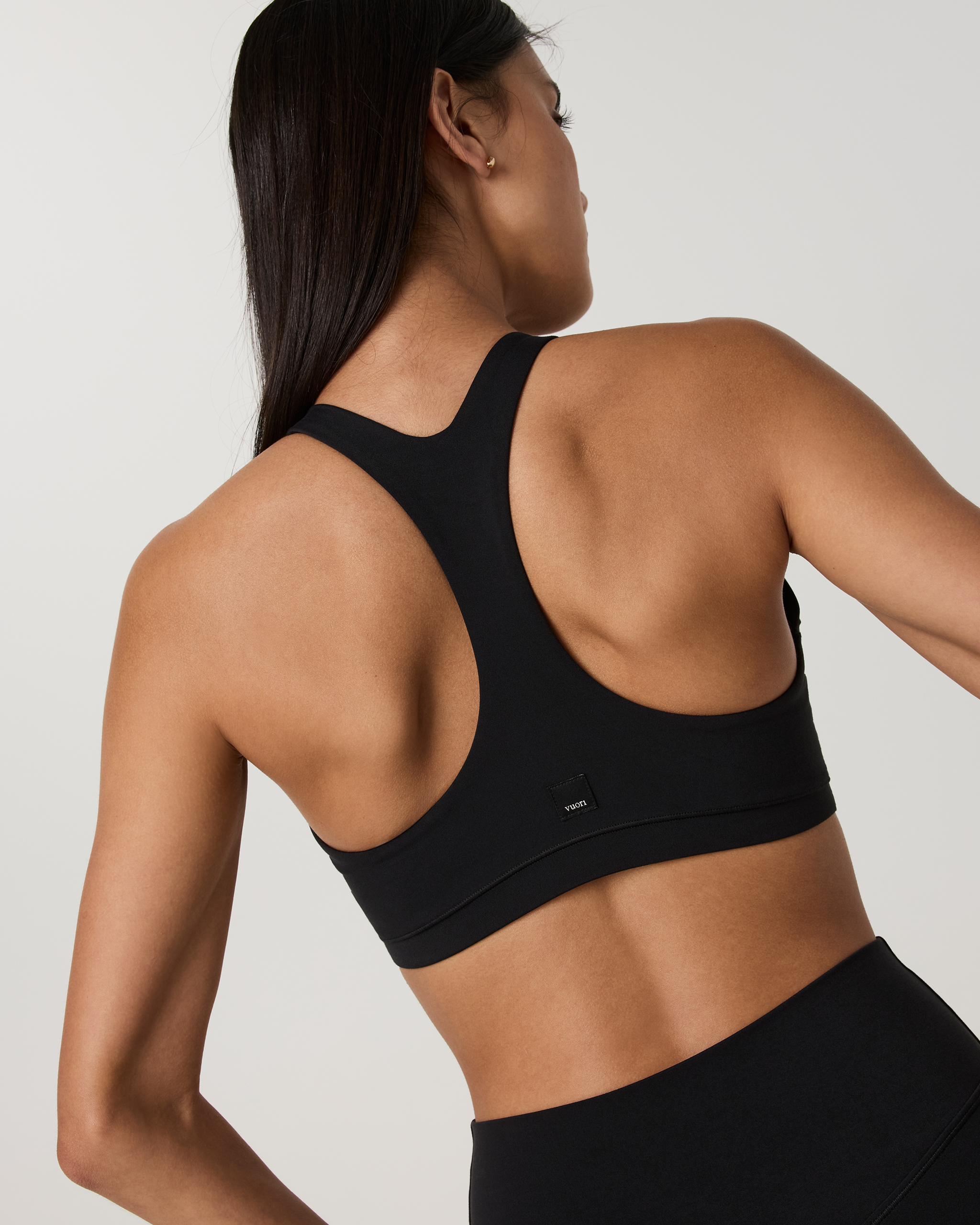 Vuori AllTheForm™ High Neck Bra | Black Tonal - Image 2