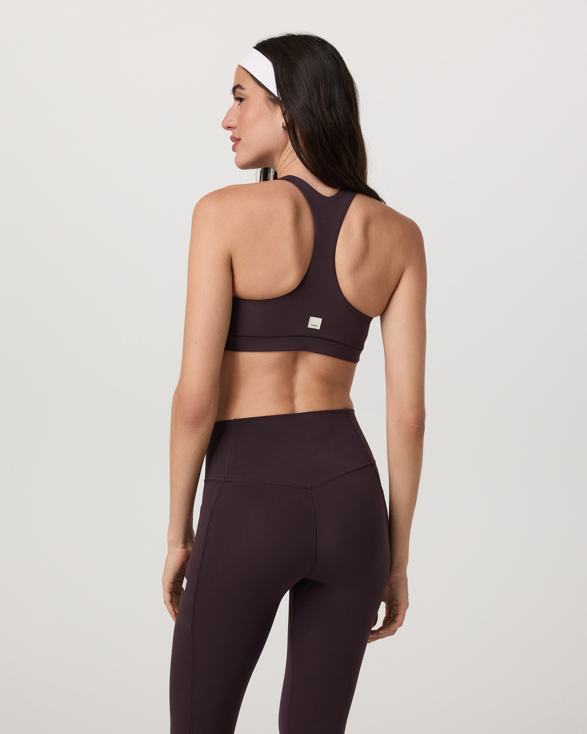 Vuori AllTheForm™ High Neck Bra | Raisin - Image 2