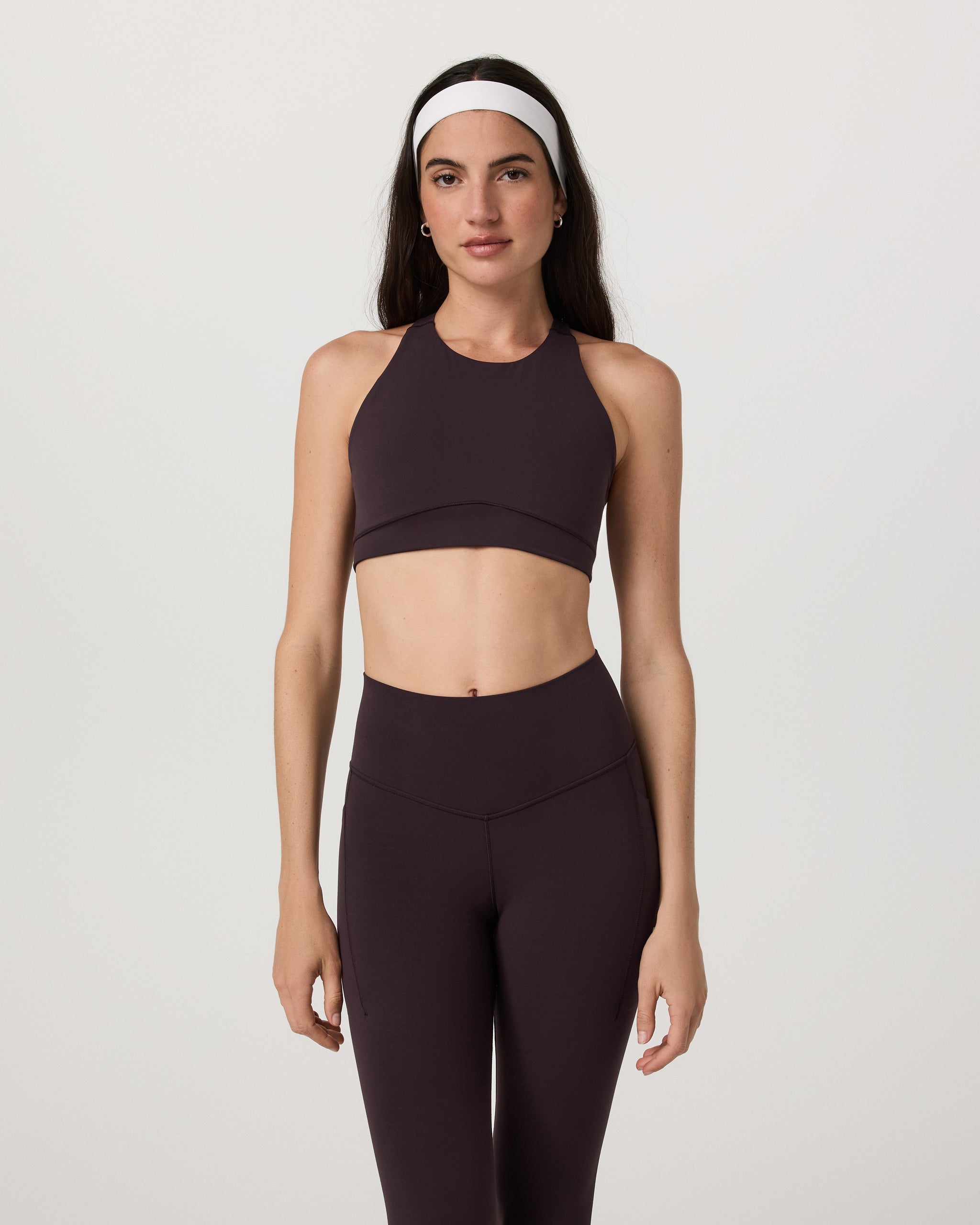 Vuori AllTheForm™ High Neck Bra | Raisin - Image 4