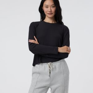 Long Sleeve Cove Relaxed Tee | Black