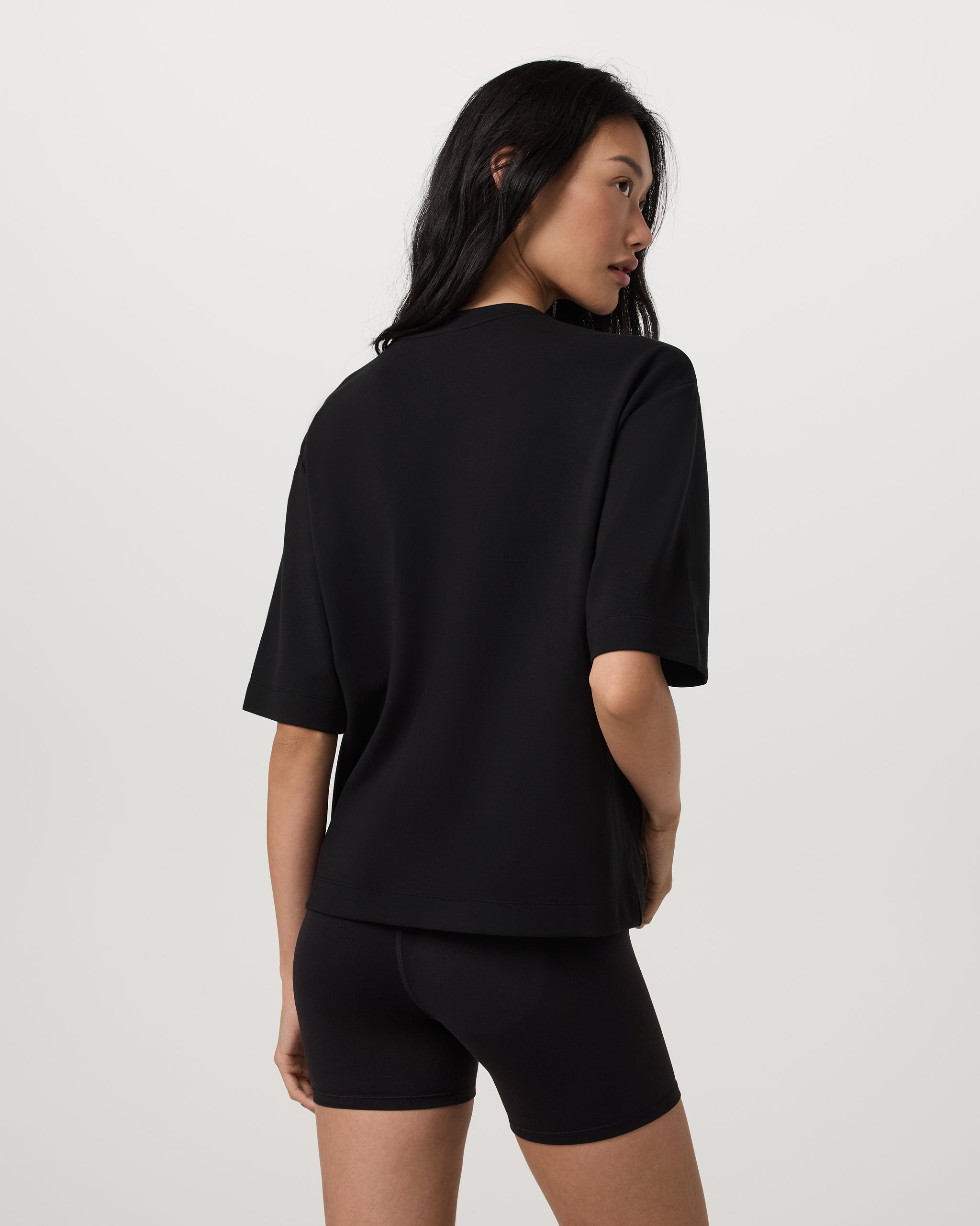 Short Sleeve Maven Oversized Tee | Black - Image 4