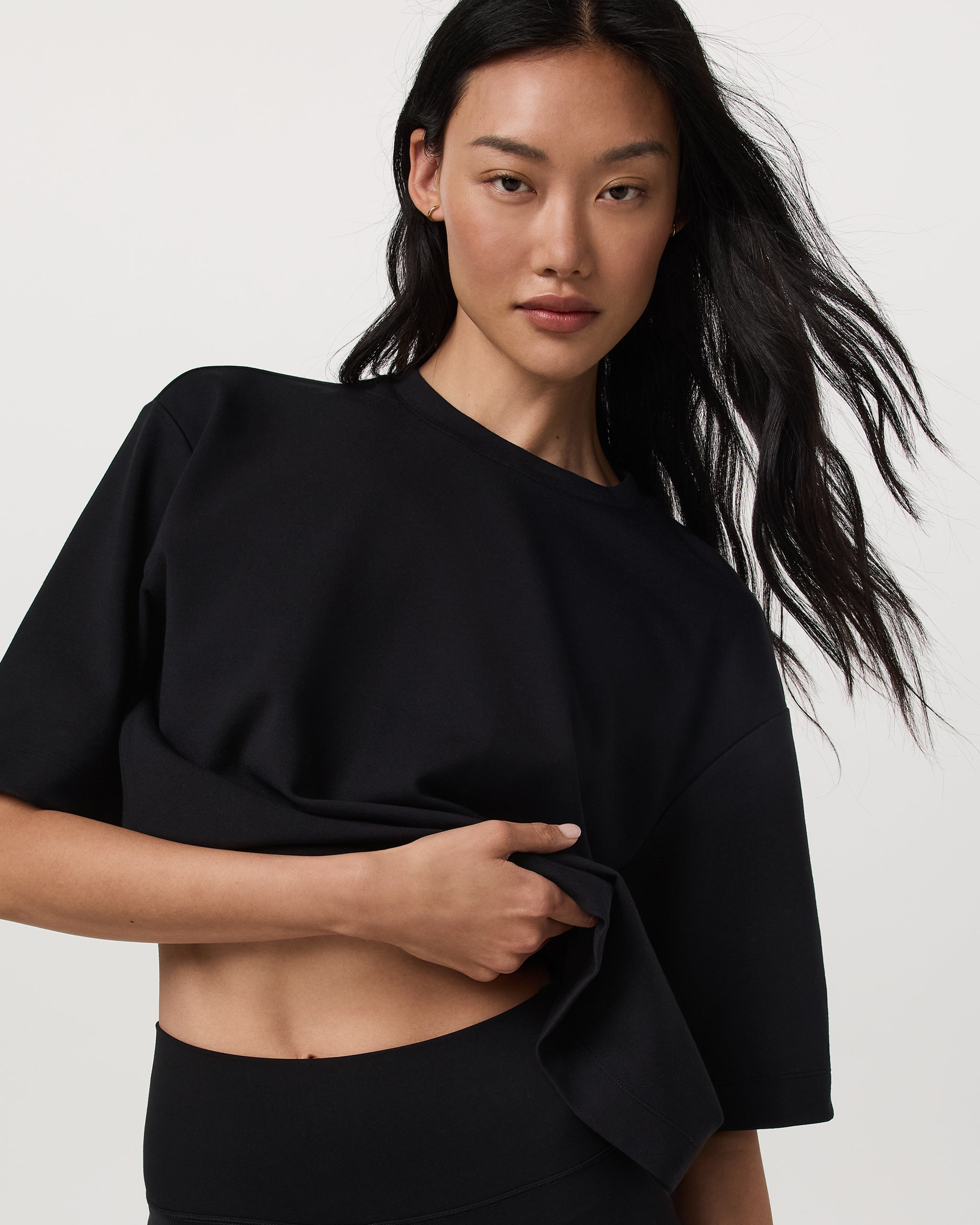 Short Sleeve Maven Oversized Tee | Black