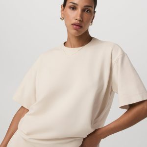 Short Sleeve Maven Oversized Tee | Bone