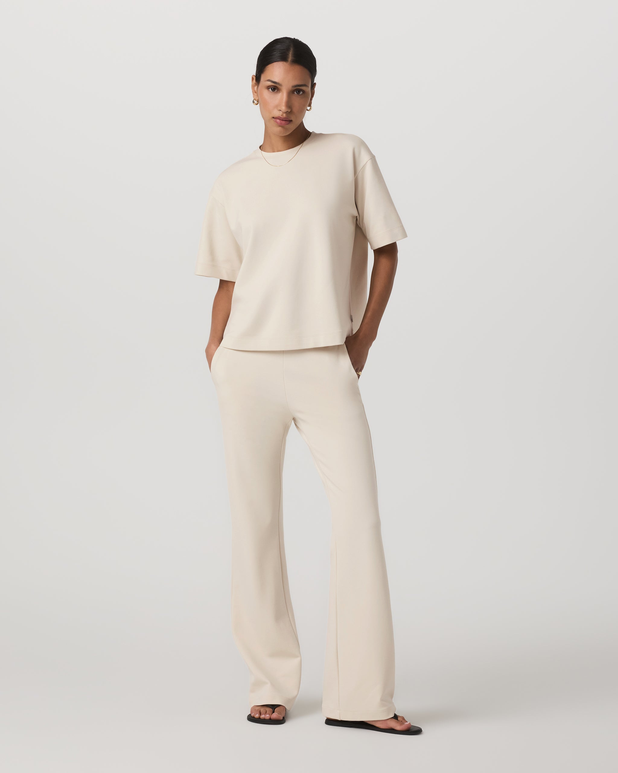 Short Sleeve Maven Oversized Tee | Bone - Image 2