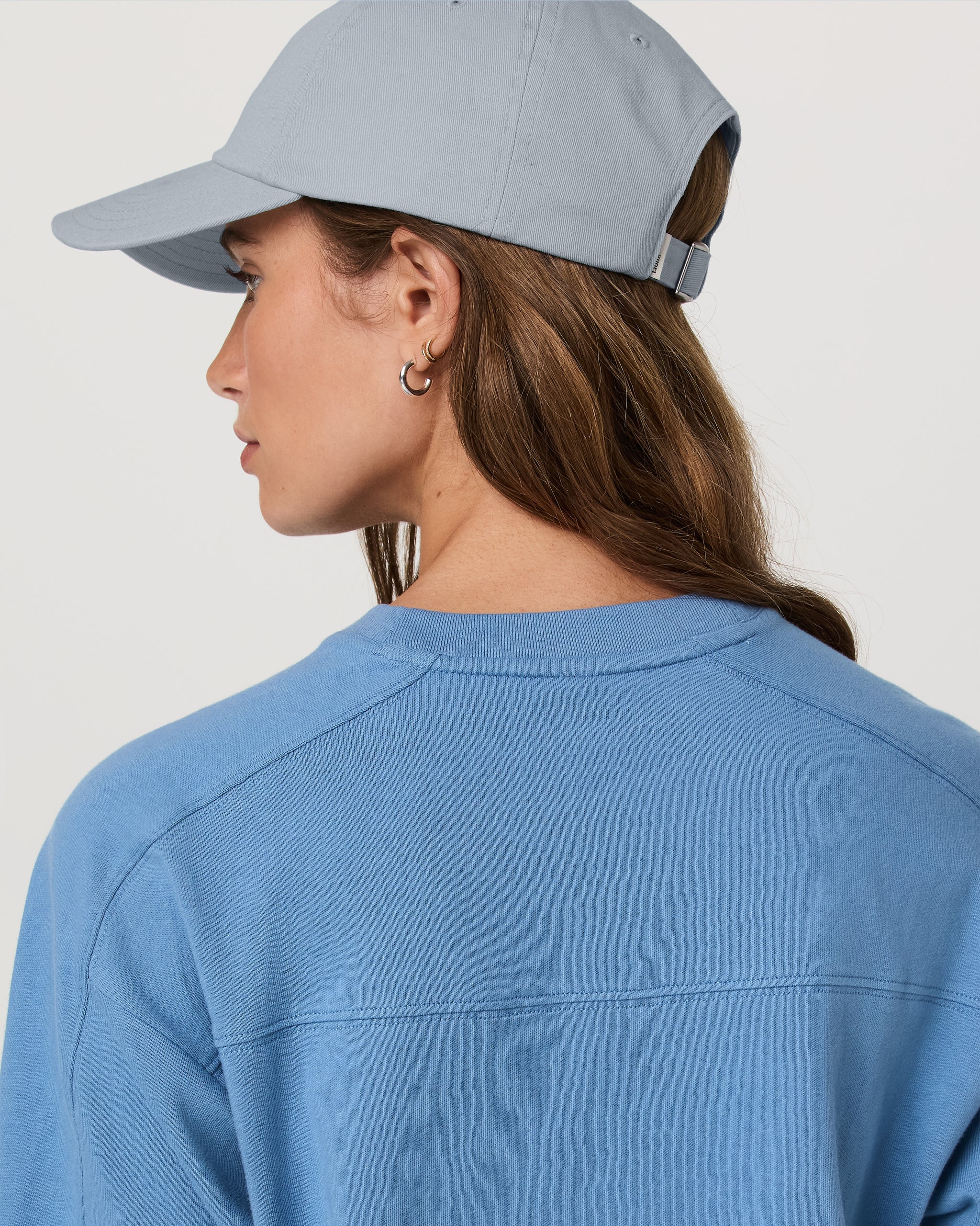 Short Sleeve Heavyweight Oversized Cotton Tee | Light French Blue - Image 4