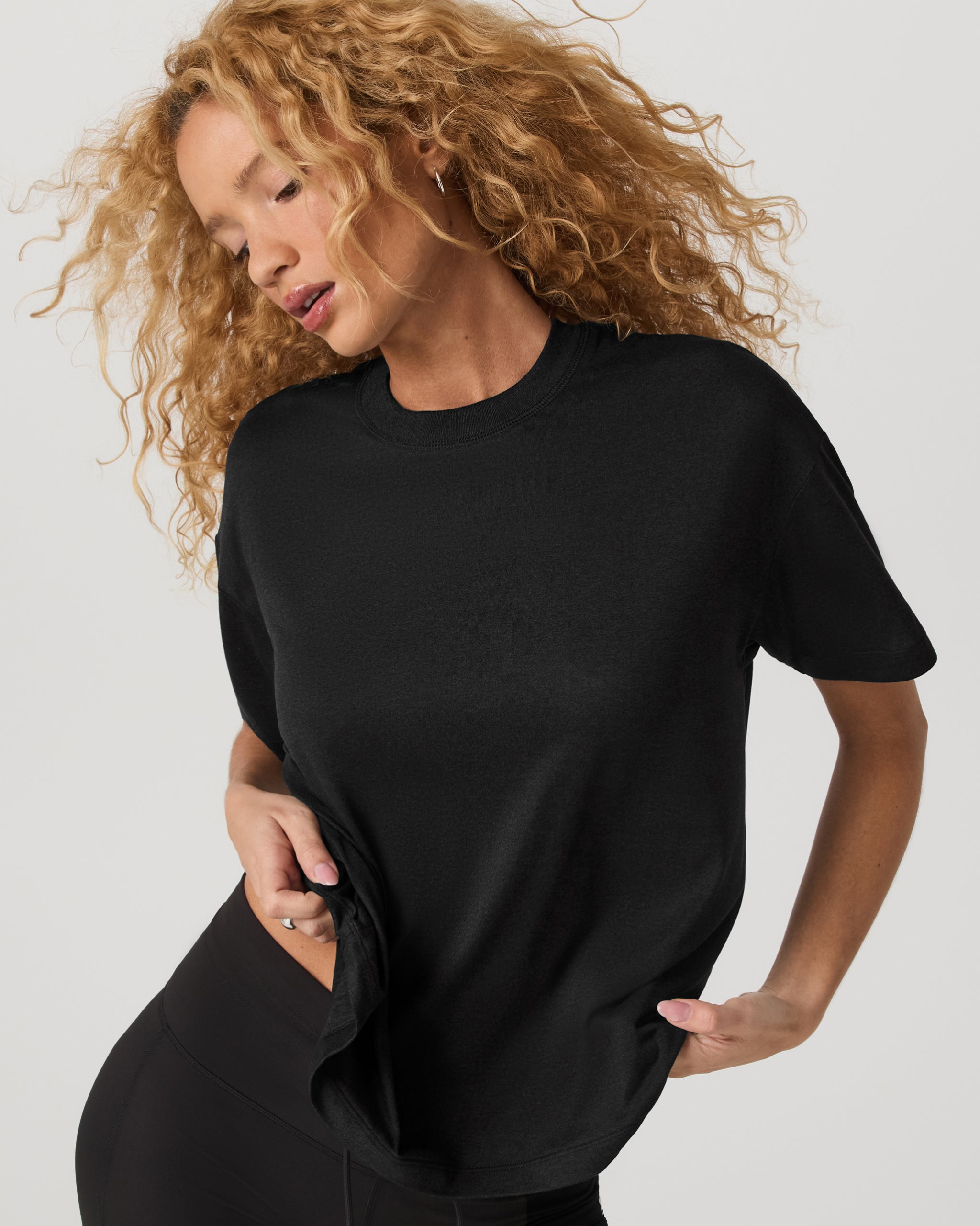 Energy Tee Long | Black Heather - Image 4