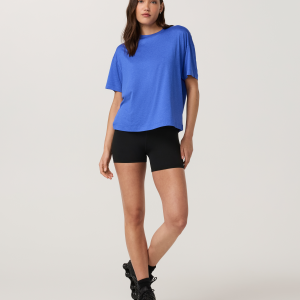 Energy Tee Long | Electric Blue Heather