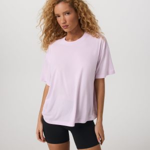 Energy Tee Long | Lilac Breeze Heather