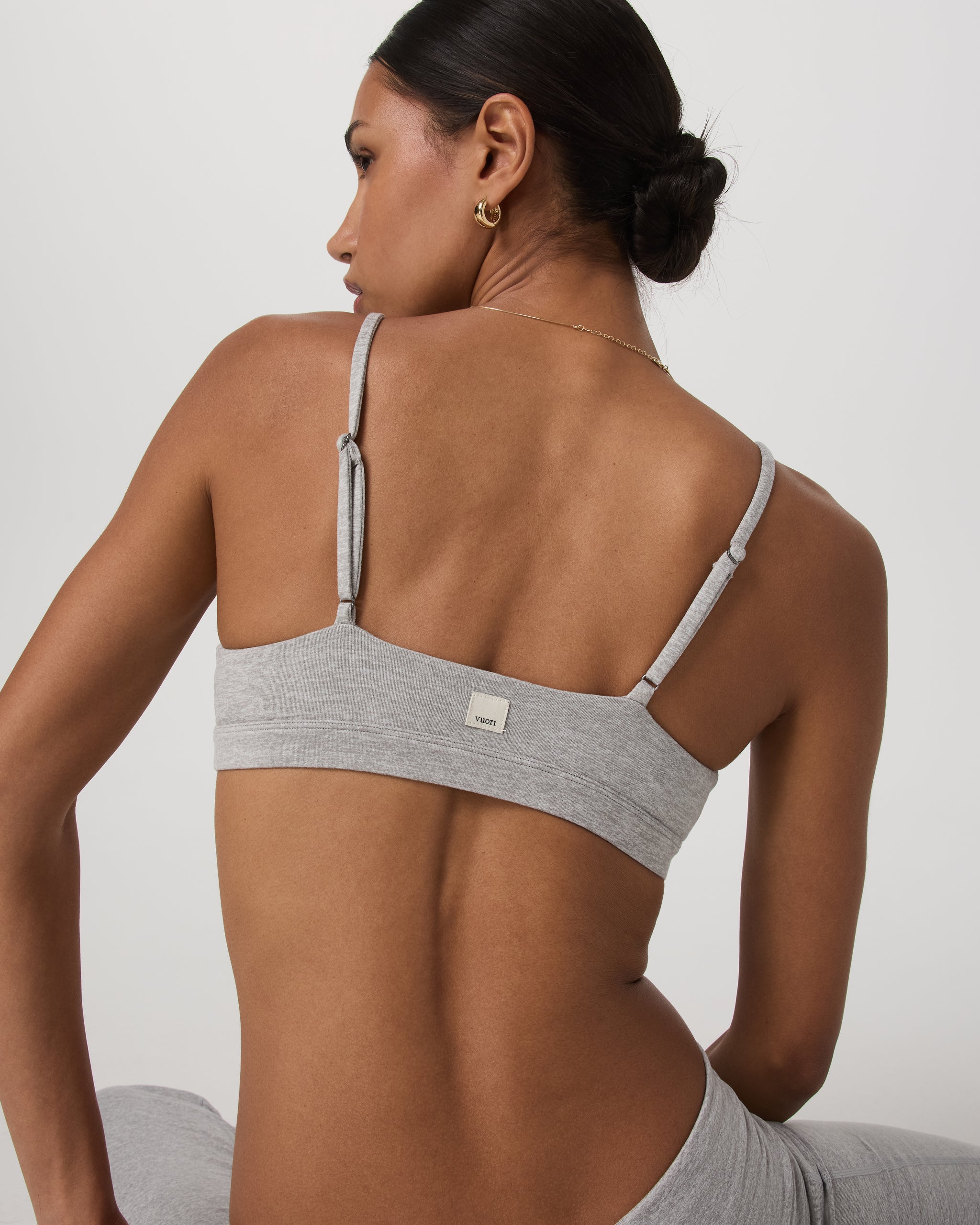 Halo Triangle Bra | Pale Grey Heather - Image 2