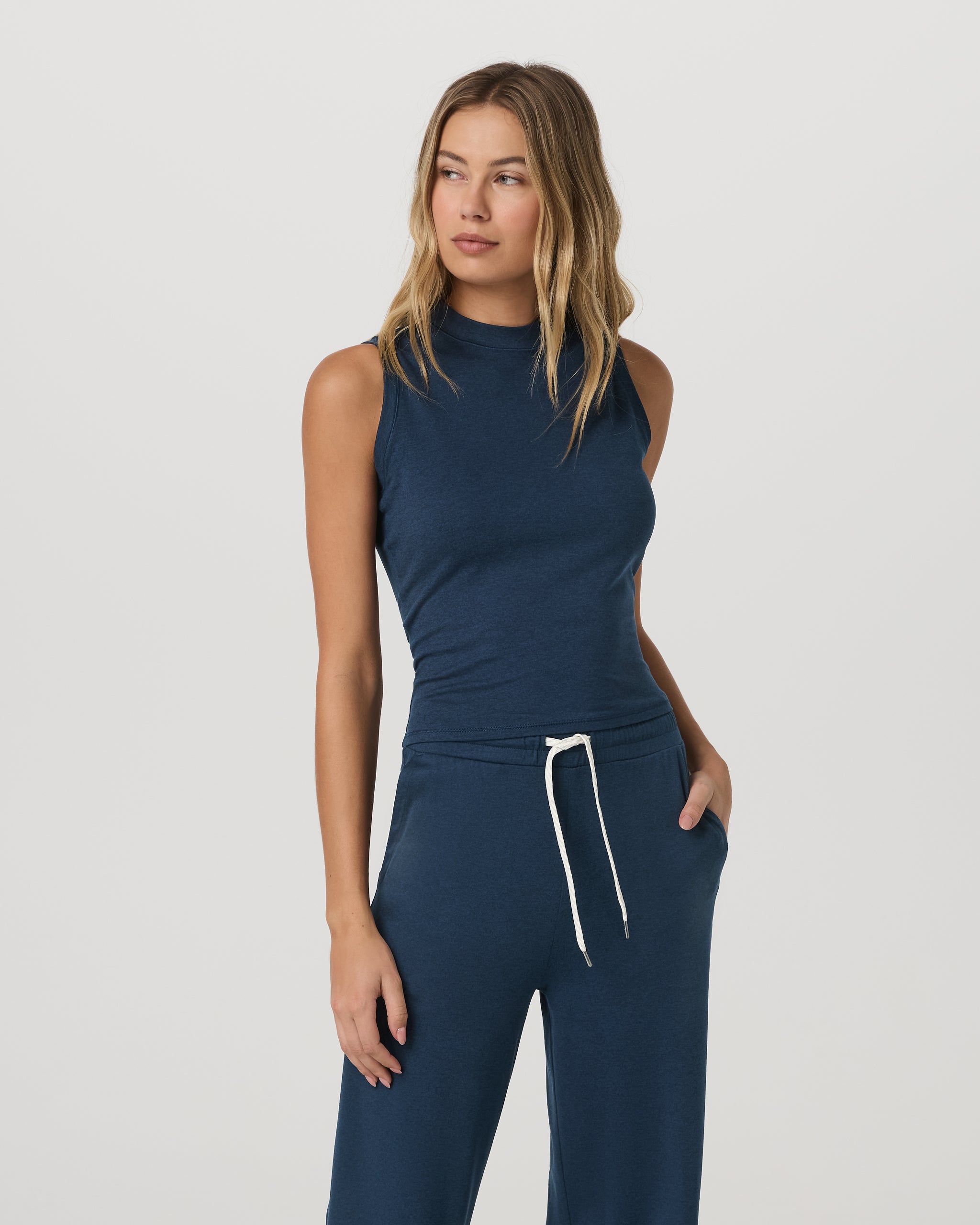 Halo Muscle Tank | Blue Coast Heather - Image 6