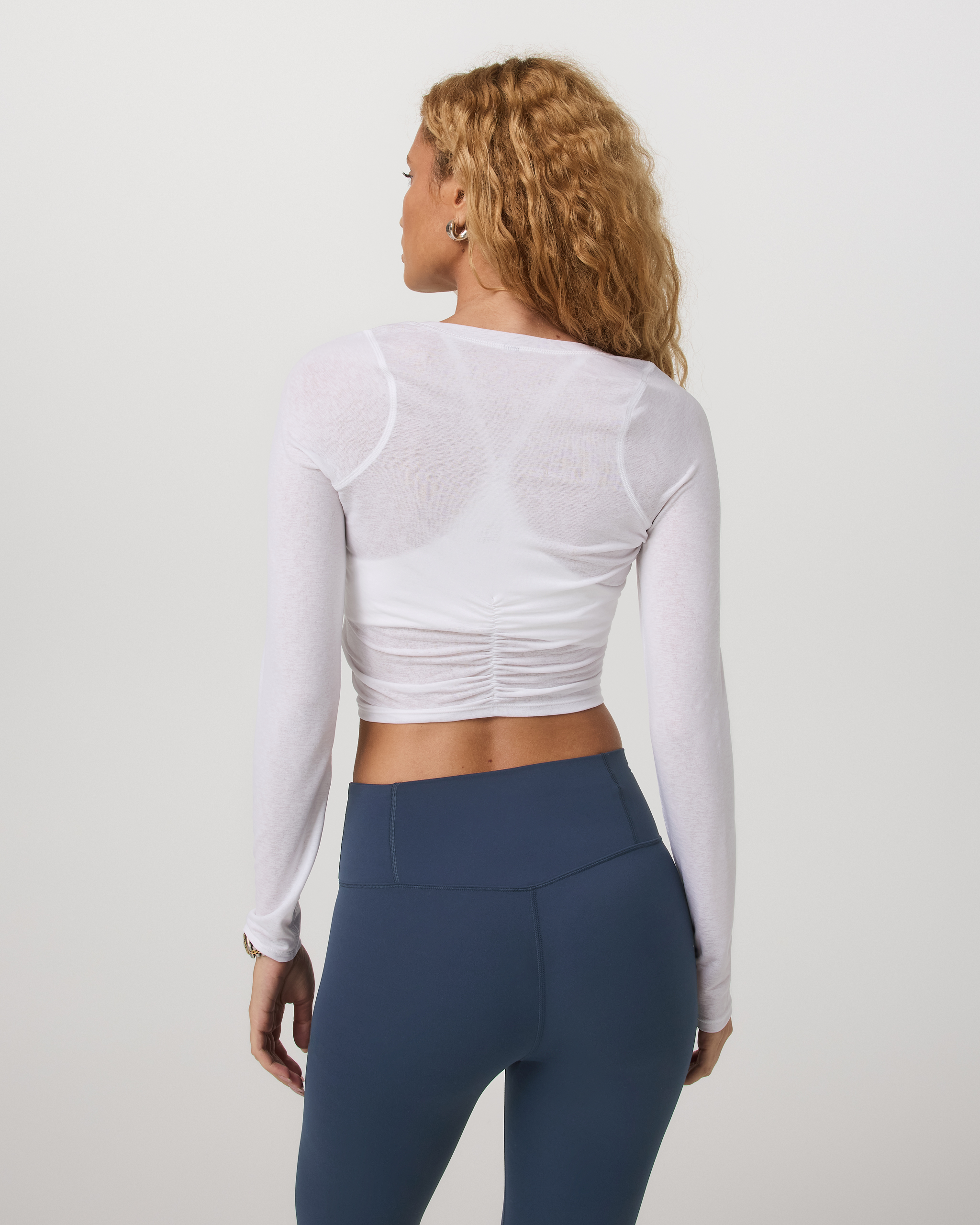 Westerlies Ruched Top | White - Image 3
