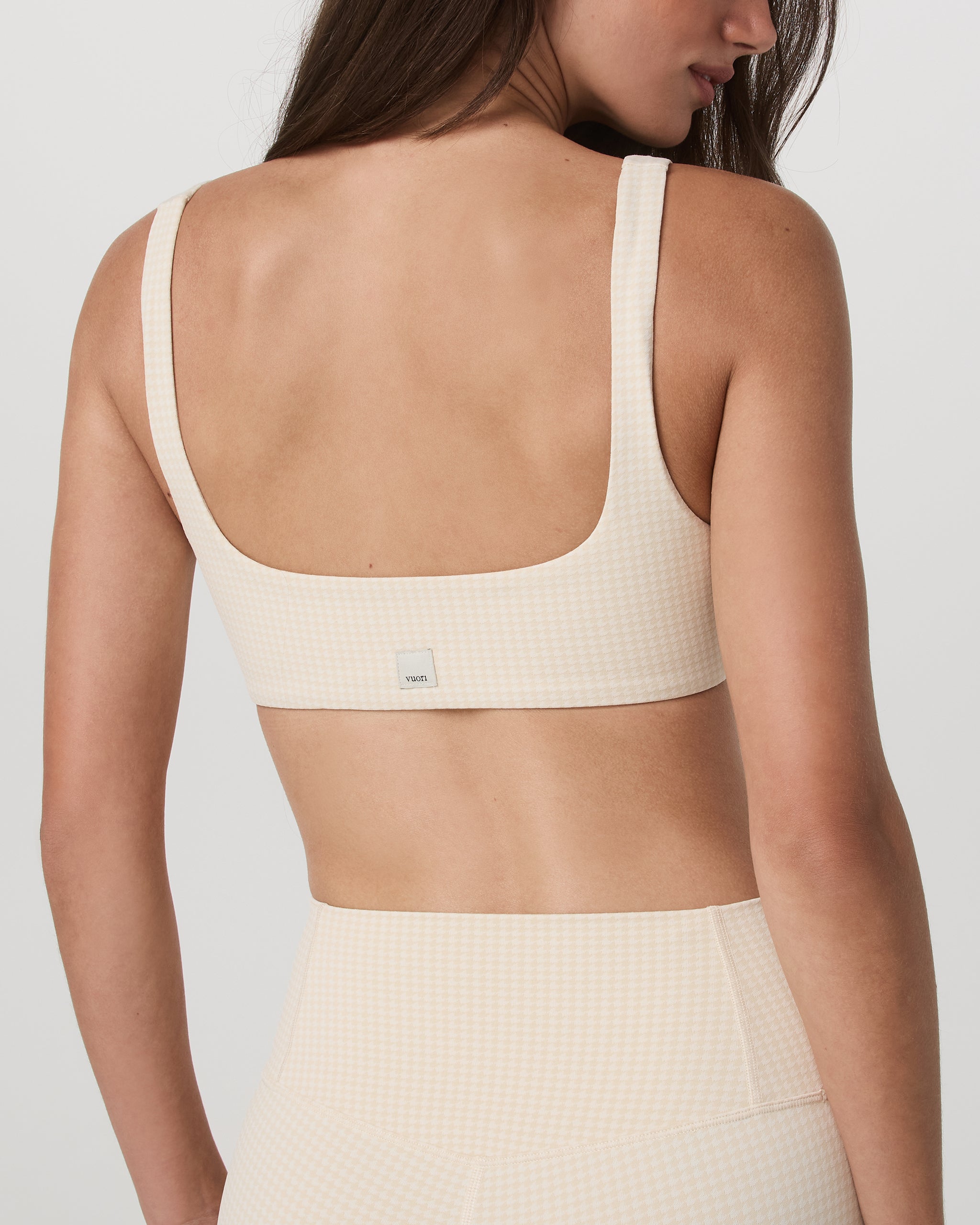 Micro Houndstooth Bra | Natural Micro Houndstooth - Image 2