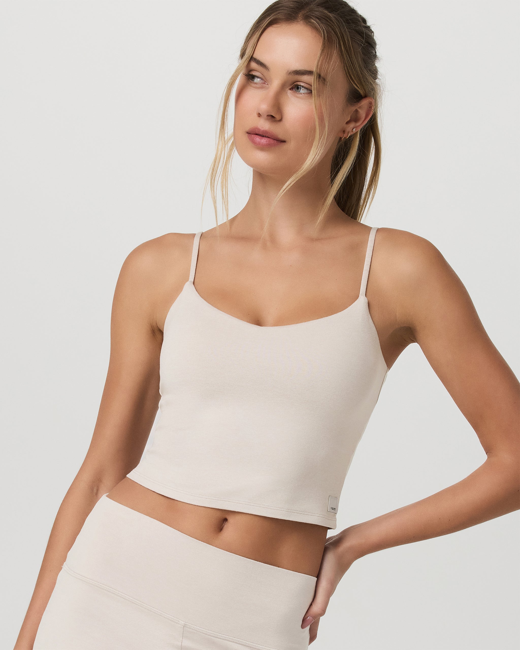 Halo Cami | Ecru Heather - Image 3