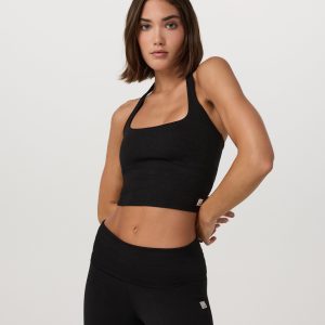 Halo Halter Top | Black Heather