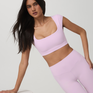 Vuori AllTheForm™ Short Sleeve Bra | Orchid Whisper