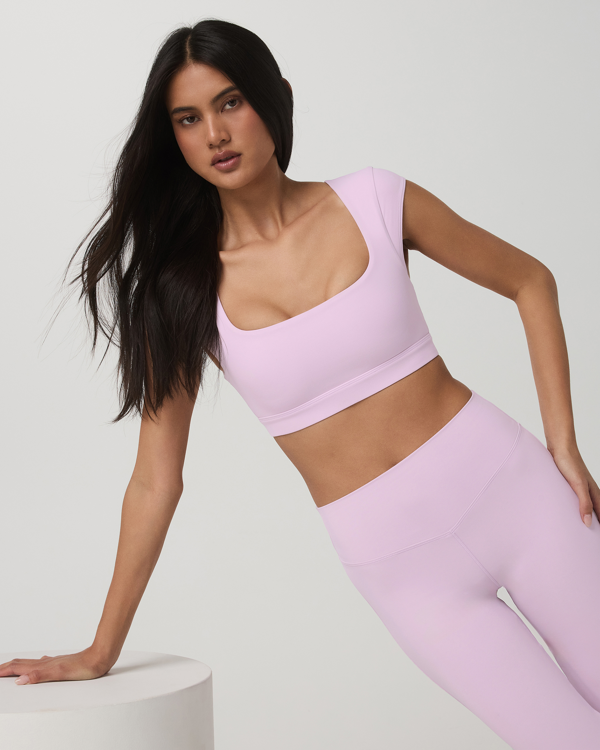 Vuori AllTheForm™ Short Sleeve Bra | Orchid Whisper