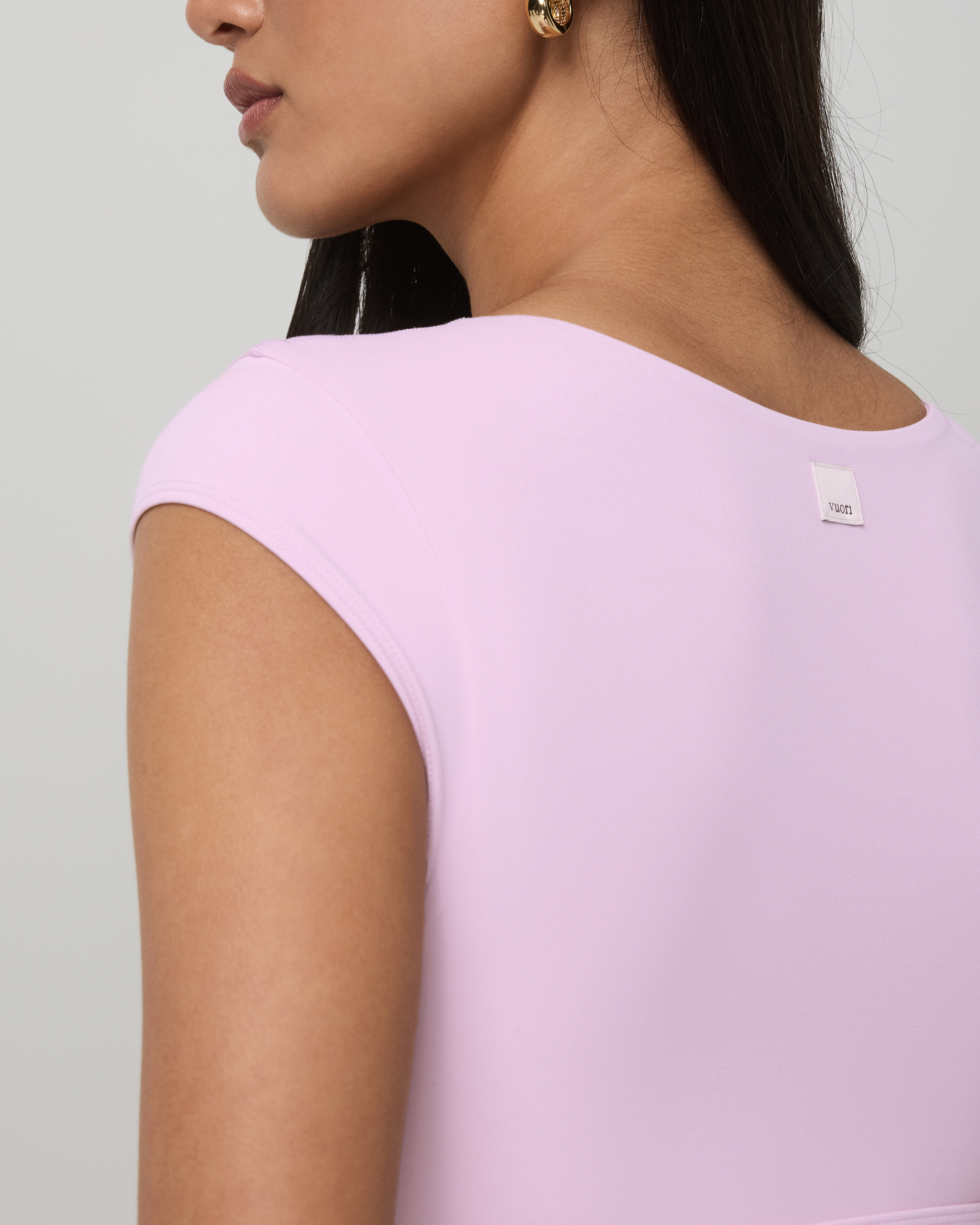 Vuori AllTheForm™ Short Sleeve Bra | Orchid Whisper - Image 5
