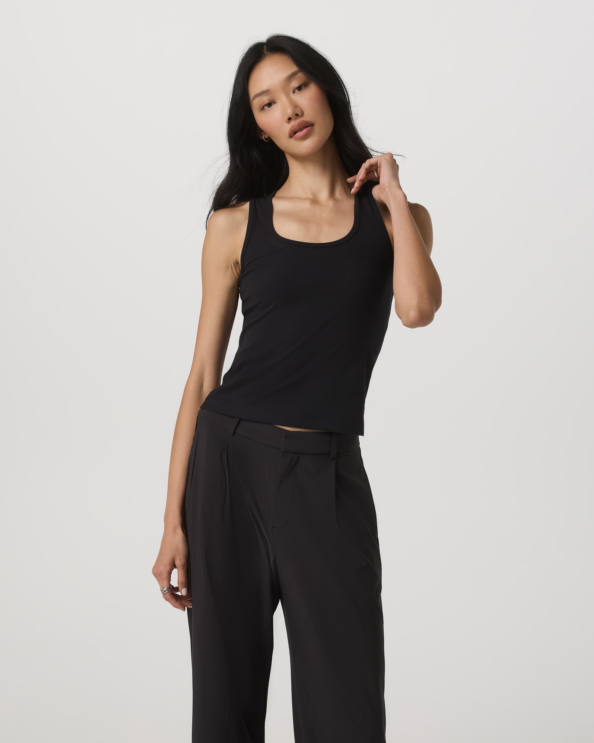 Pose Layering Tank | Black