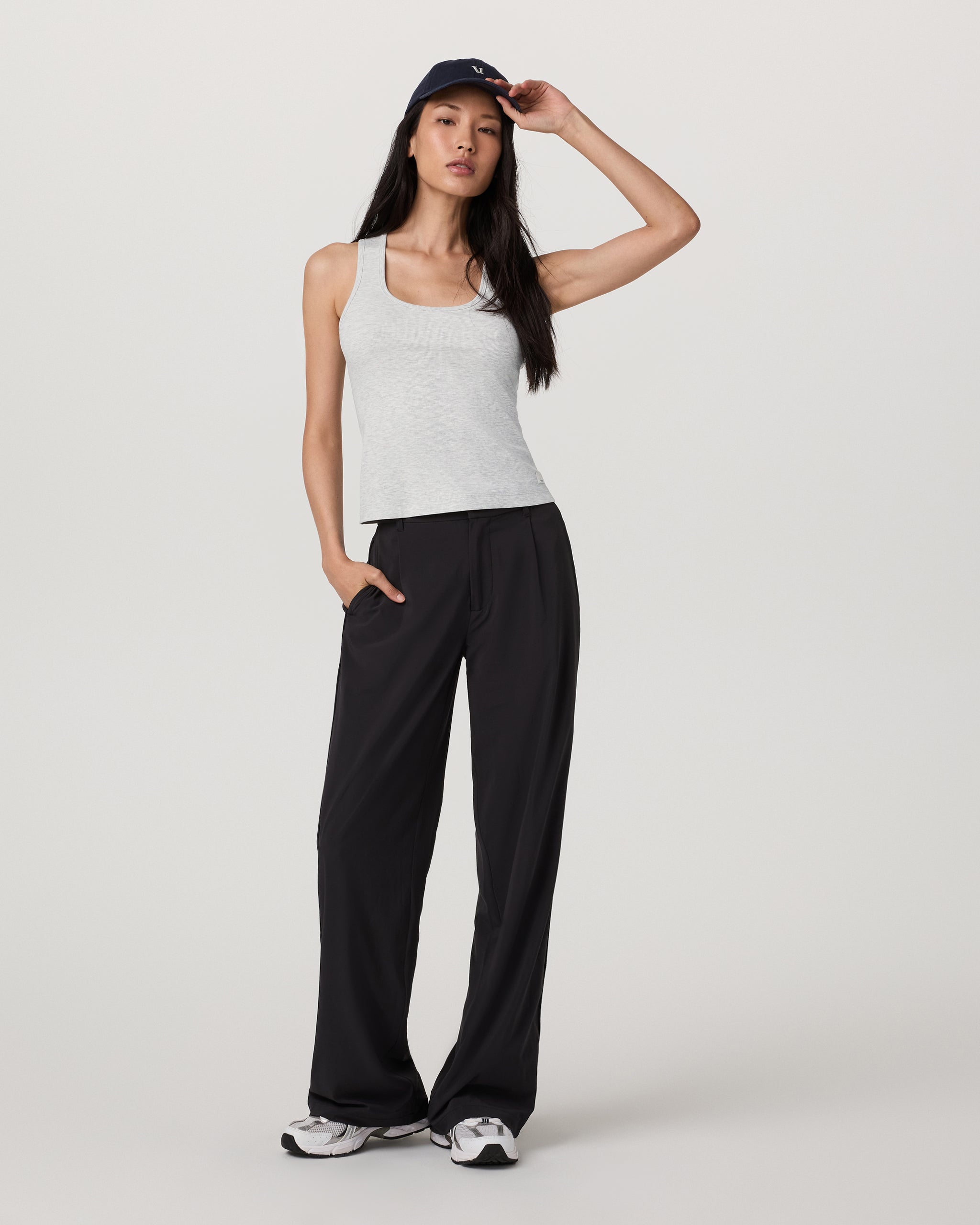 Pose Layering Tank | White Heather Grey - Image 5
