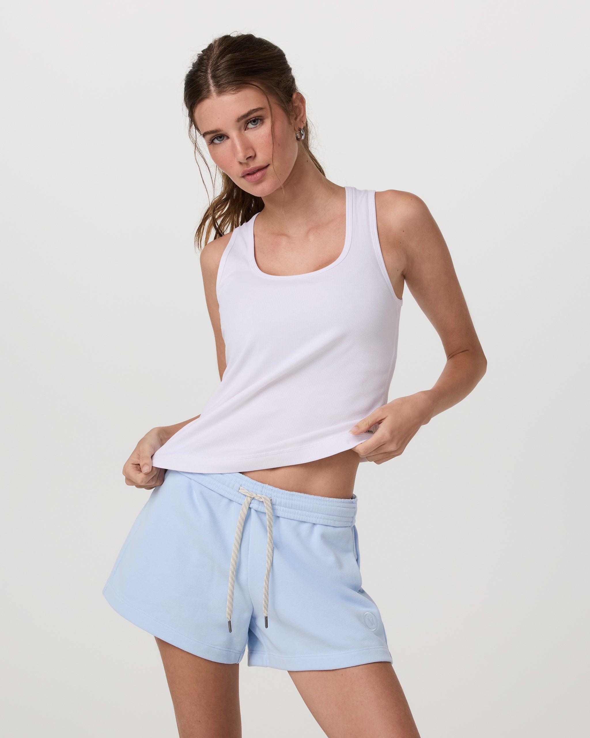 Pose Layering Tank | White