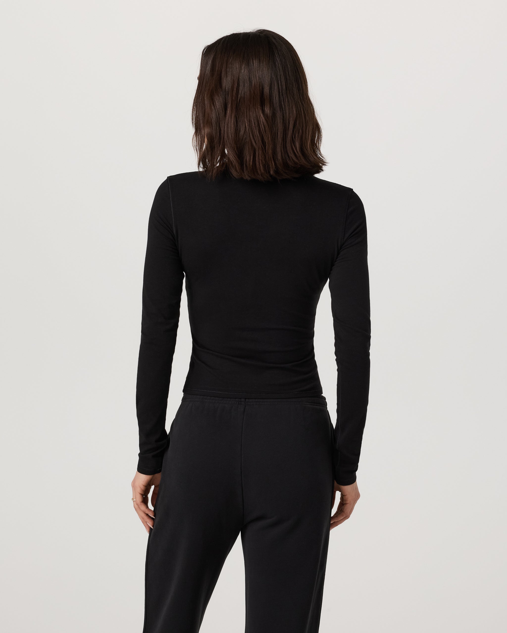 Long Sleeve Tuvalu Henley | Black - Image 3