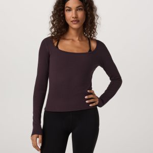 Long Sleeve Cove Ultra Scoop | Raisin