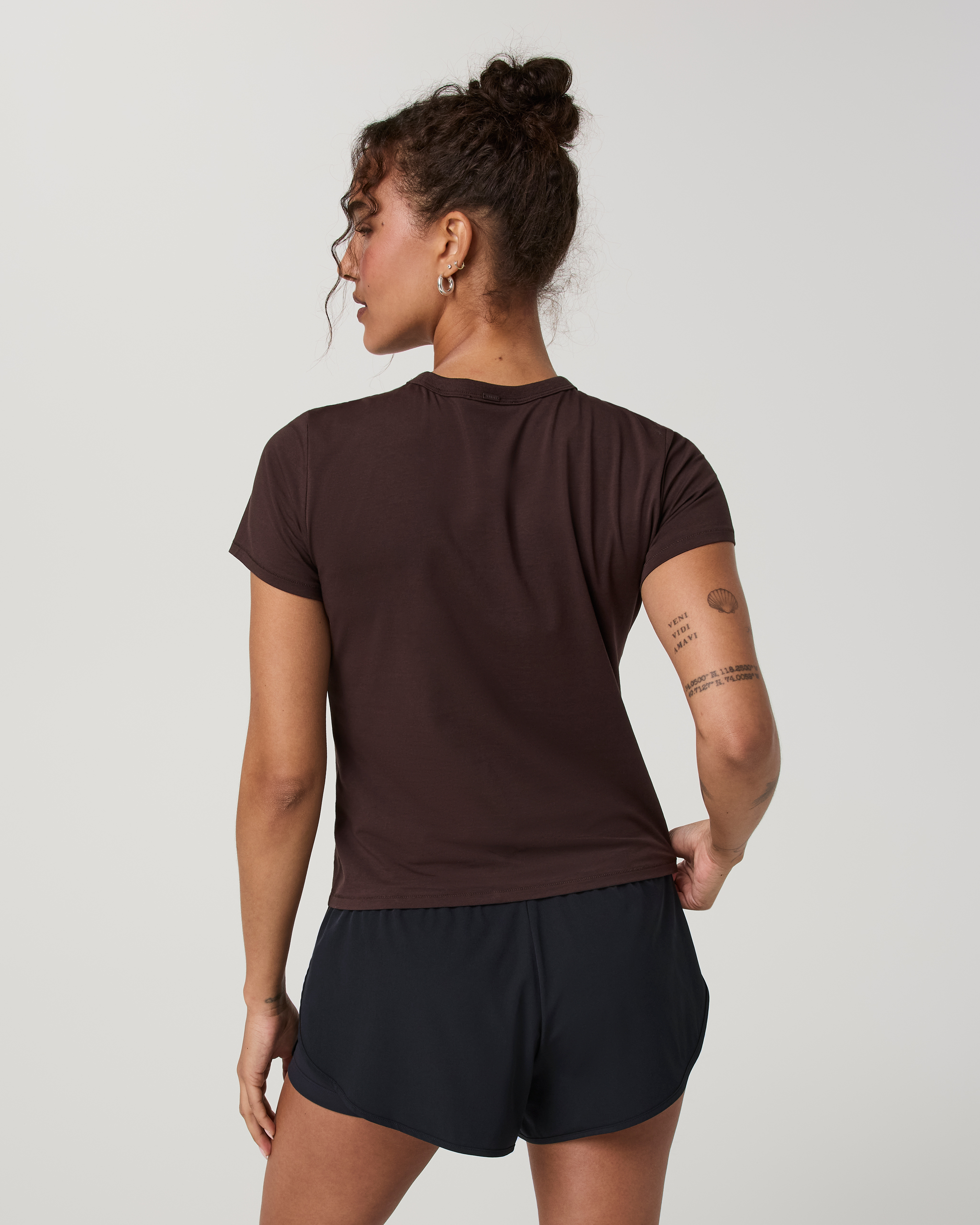 Short Sleeve Feather Classic Tee | French Roast - Image 3