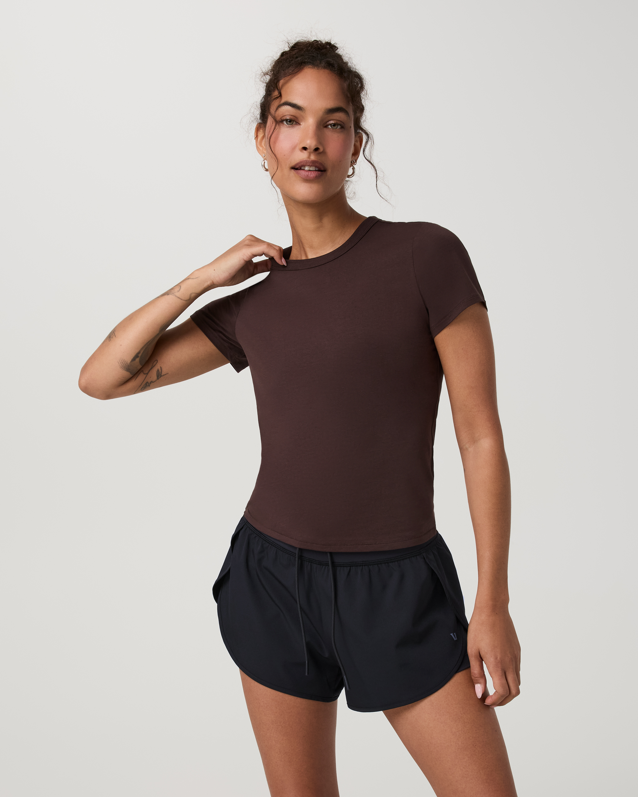 Short Sleeve Feather Classic Tee | French Roast - Image 2