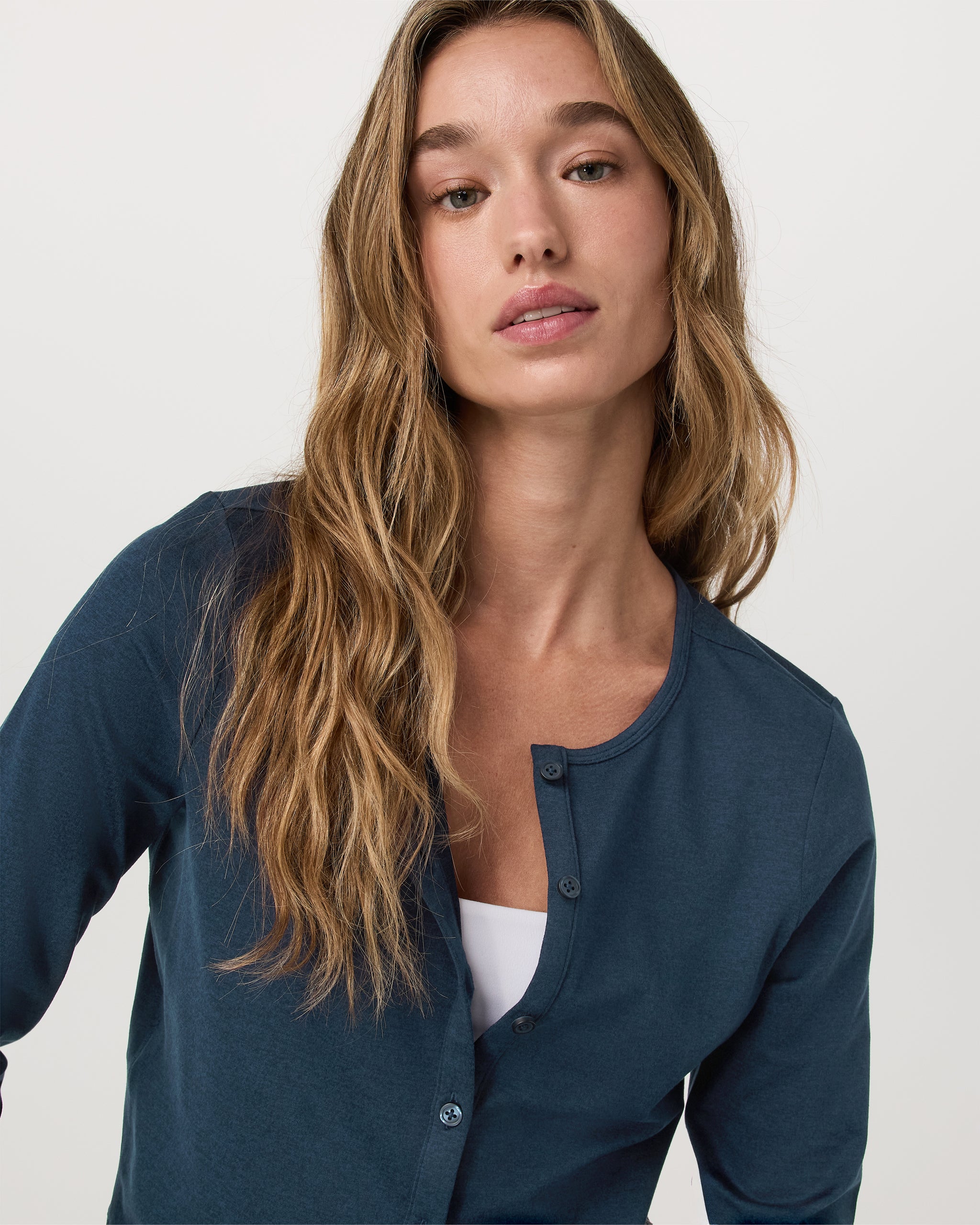 Halo Cardigan 2.0 | Blue Coast Heather - Image 2
