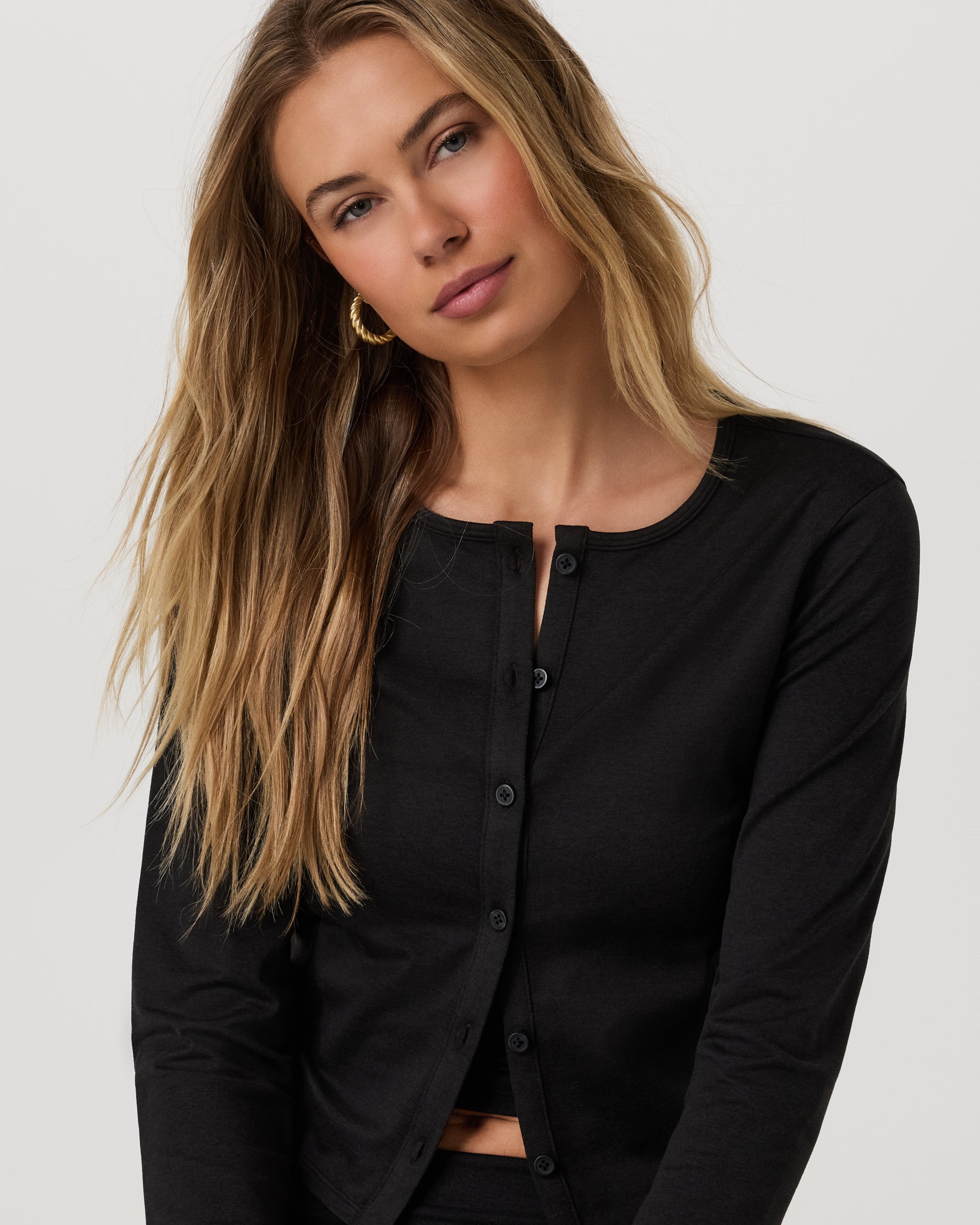 Halo Cardigan 2.0 | Black Heather - Image 2