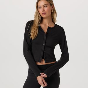 Halo Cardigan 2.0 | Black Heather