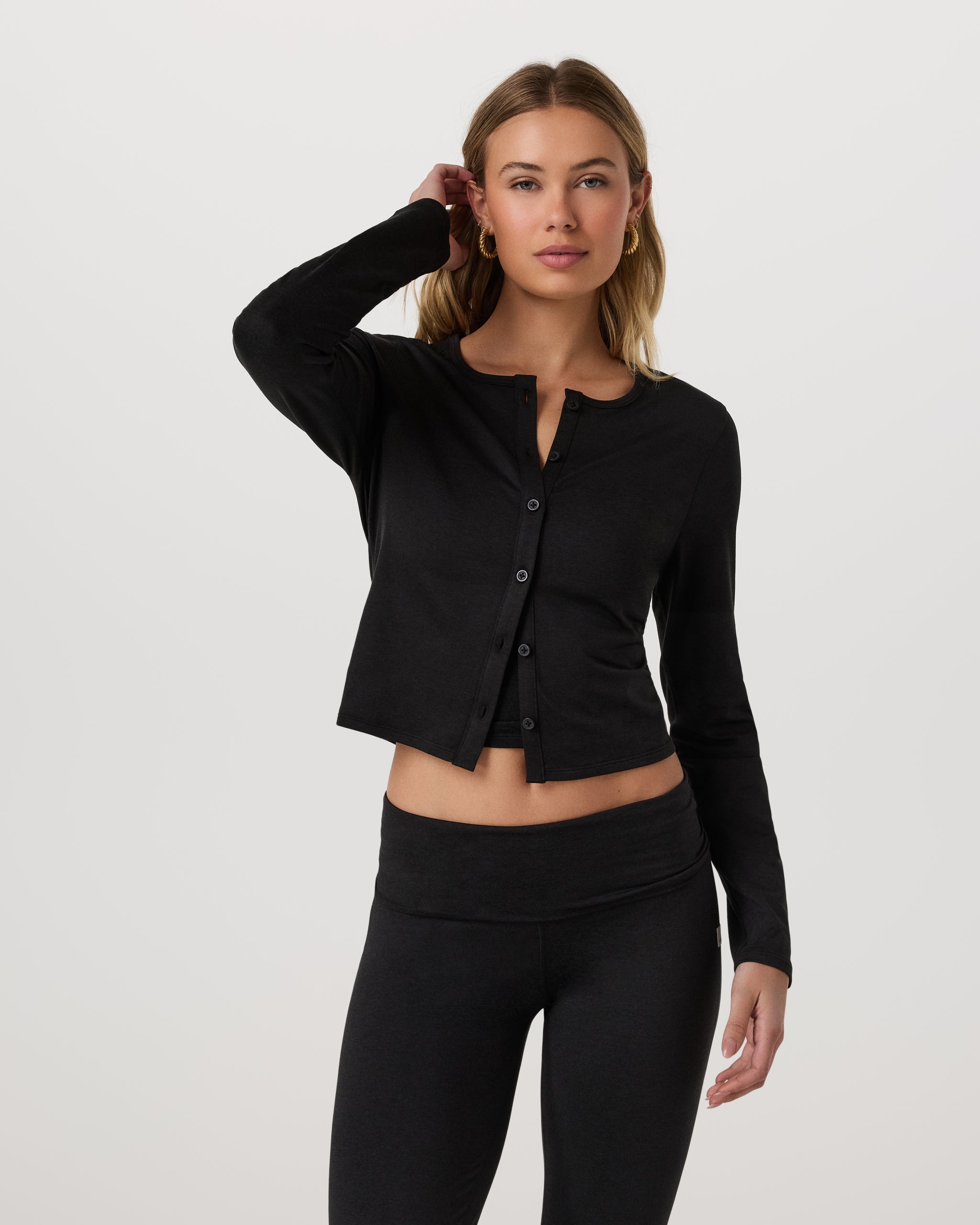 Halo Cardigan 2.0 | Black Heather - Image 5