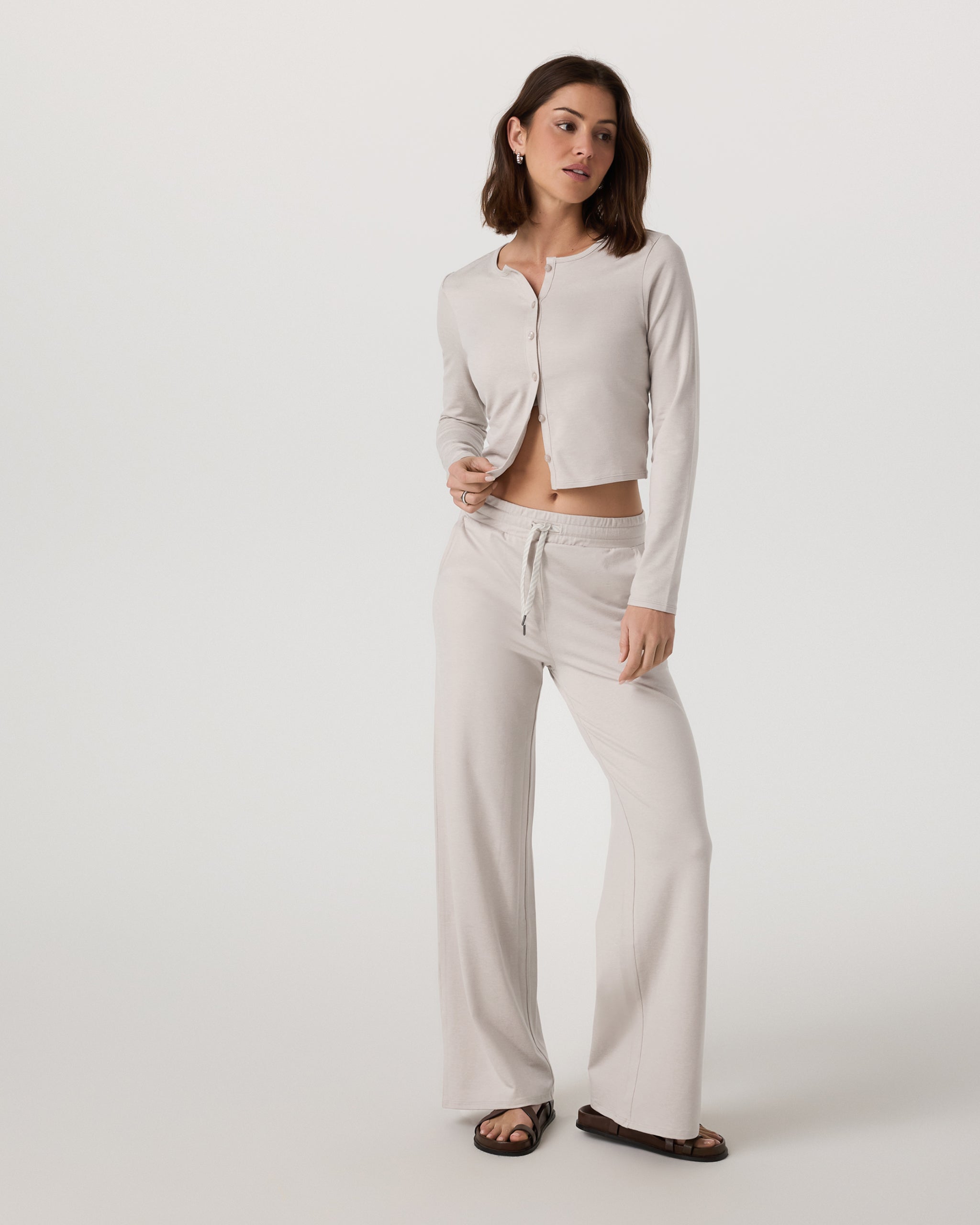 Halo Cardigan 2.0 | Ecru Heather - Image 2