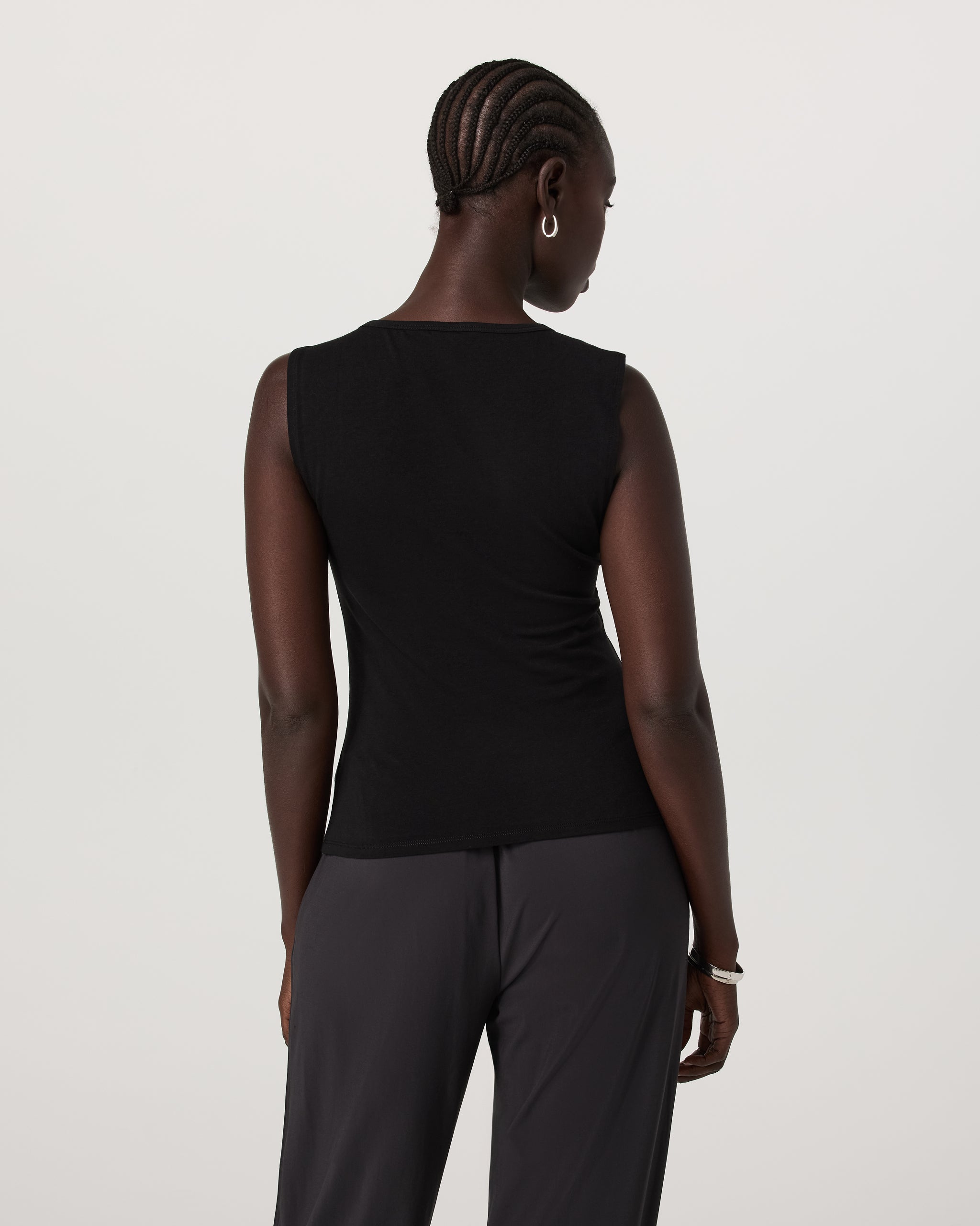 Tuvalu Overlay Top | Solid Black - Image 3