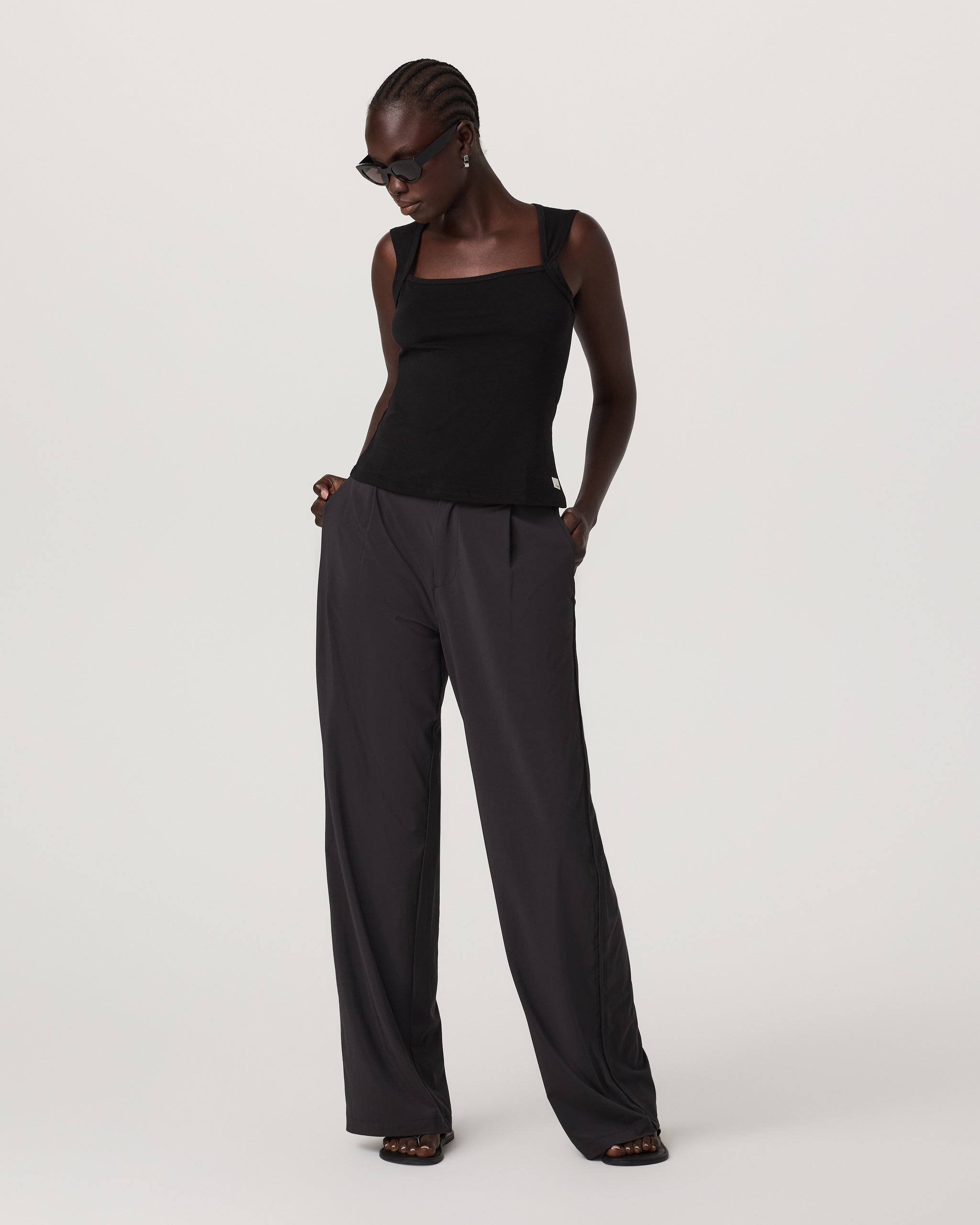 Tuvalu Overlay Top | Solid Black - Image 4