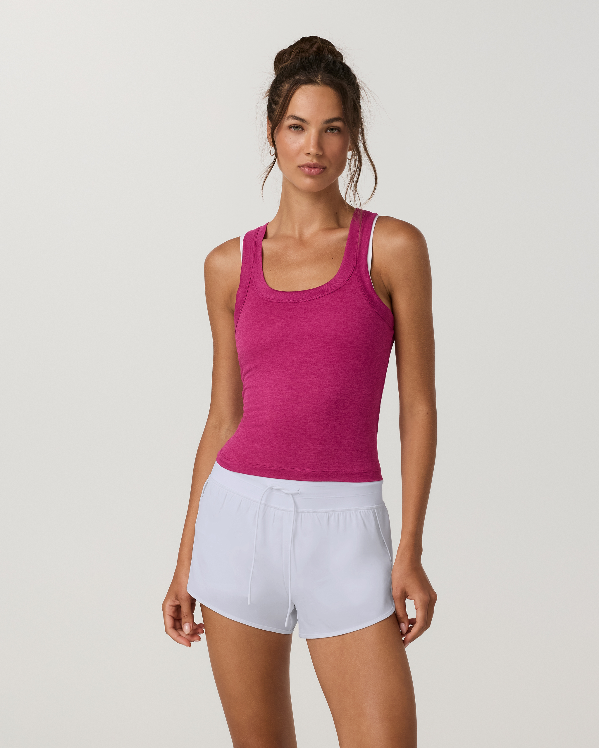 Energy Racerback Tank | Dragonfruit Heather