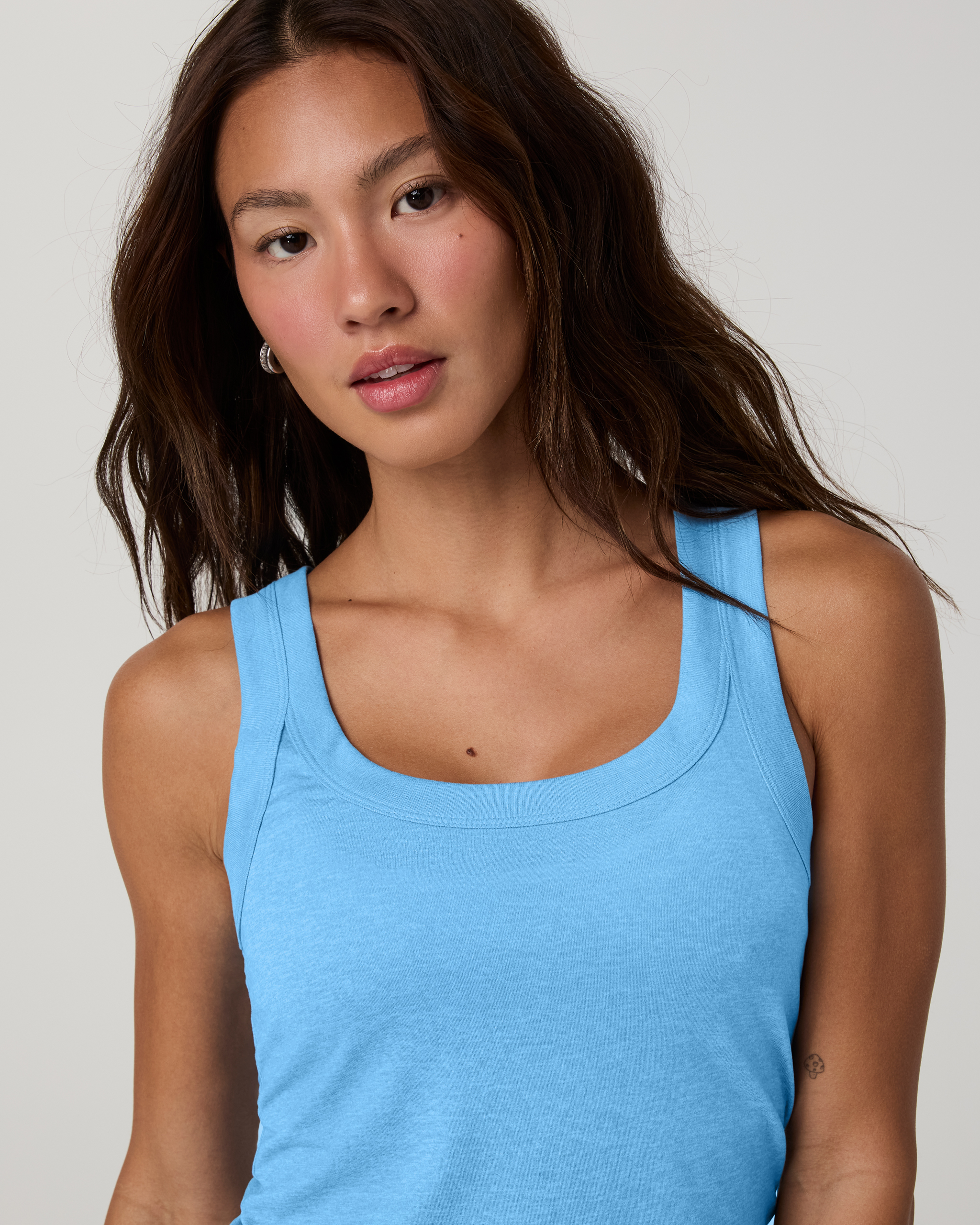 Energy Racerback Tank | Oasis Blue Heather - Image 2