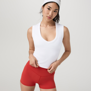 Everyday Cotton Stretch Tank | White