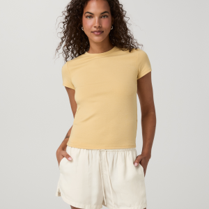 Everyday Cotton Stretch Fitted Tee | Butter