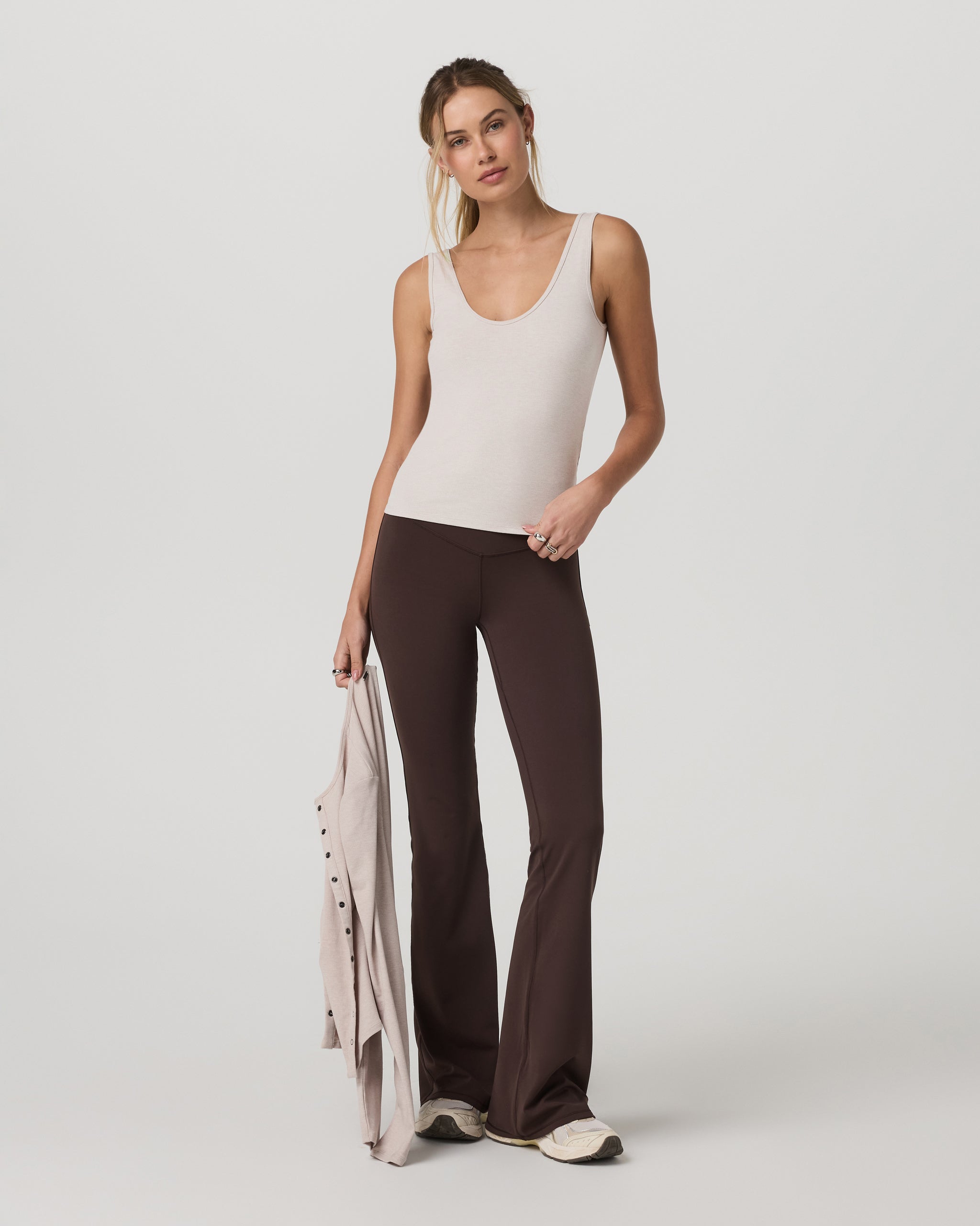 Pose Twin Tank | Ecru Heather - Image 4