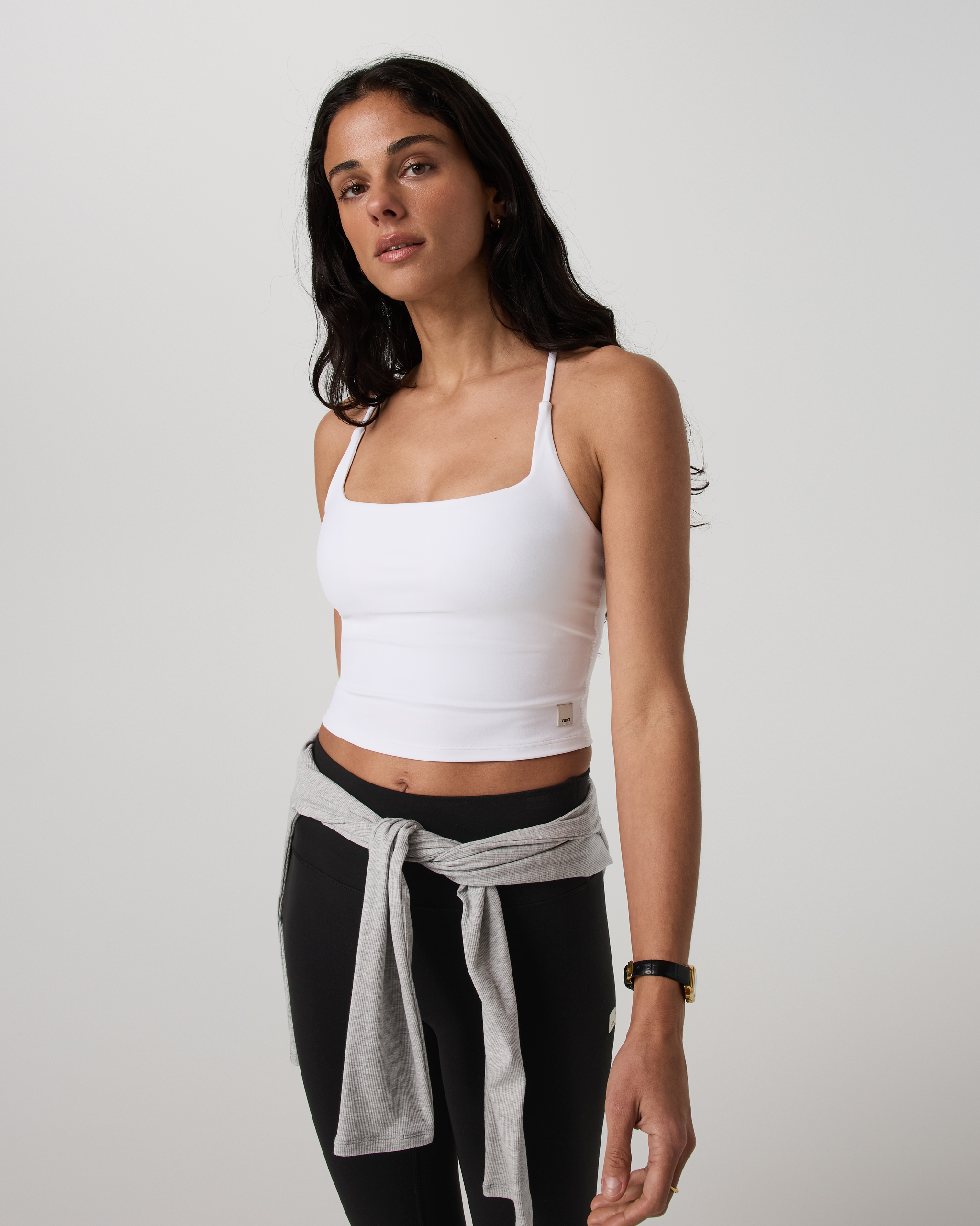 Vuori AllTheFeels™ Strappy Back Tank | White - Image 4